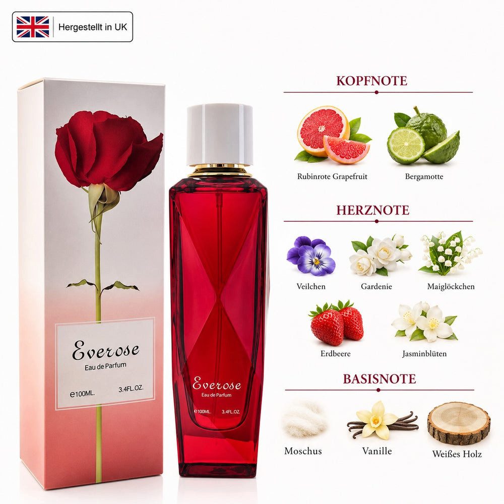 Fine Perfumery London Eau de Parfum Everose Eau de Parfum 100 ml Fruchtig, Blumig