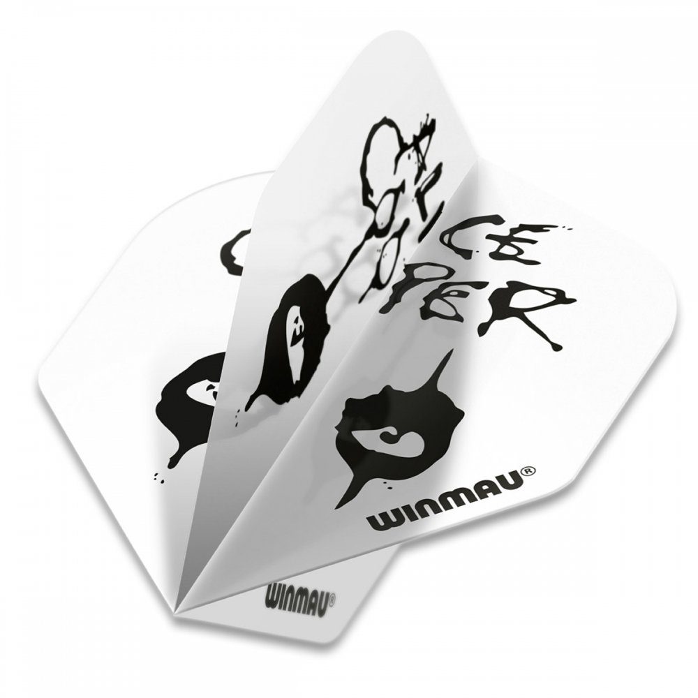 Winmau Dartpfeil Flights Rock Legends Alice Cooper White, 100 micron