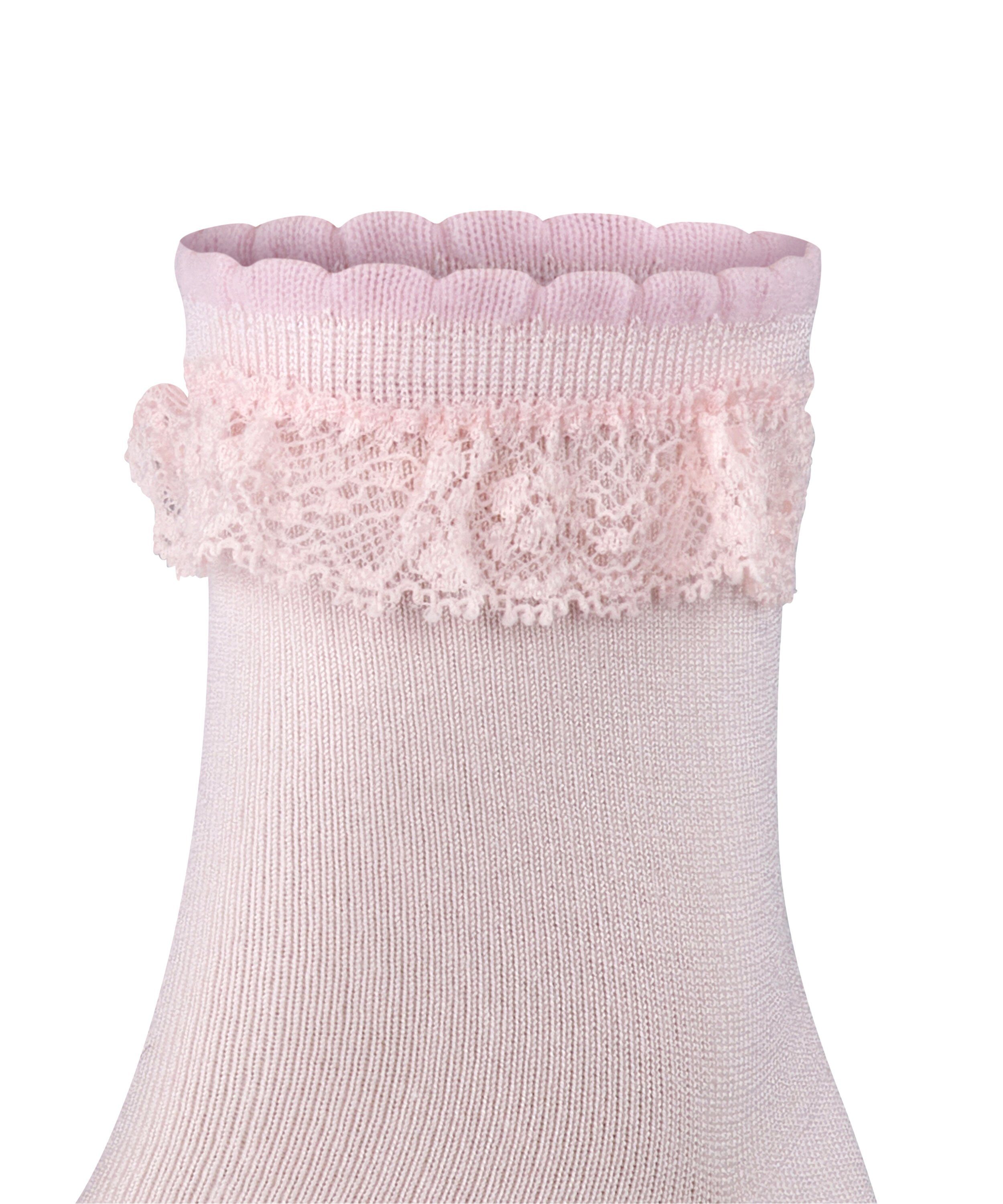 (8902) powder Romantic FALKE (1-Paar) rose Socken Lace