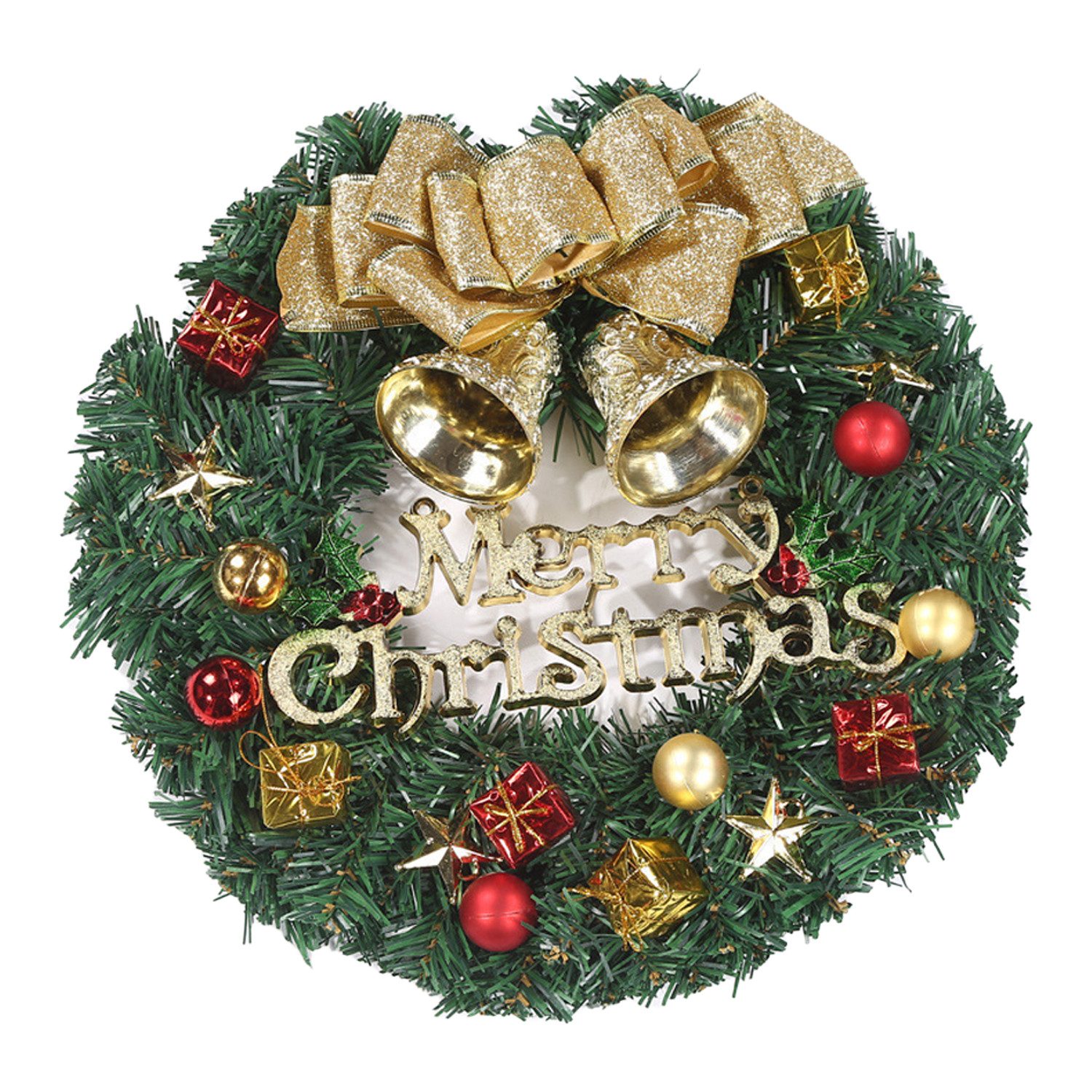 Kunstkranz Weihnachtskranz Hängende dekorative Tür Kranz
