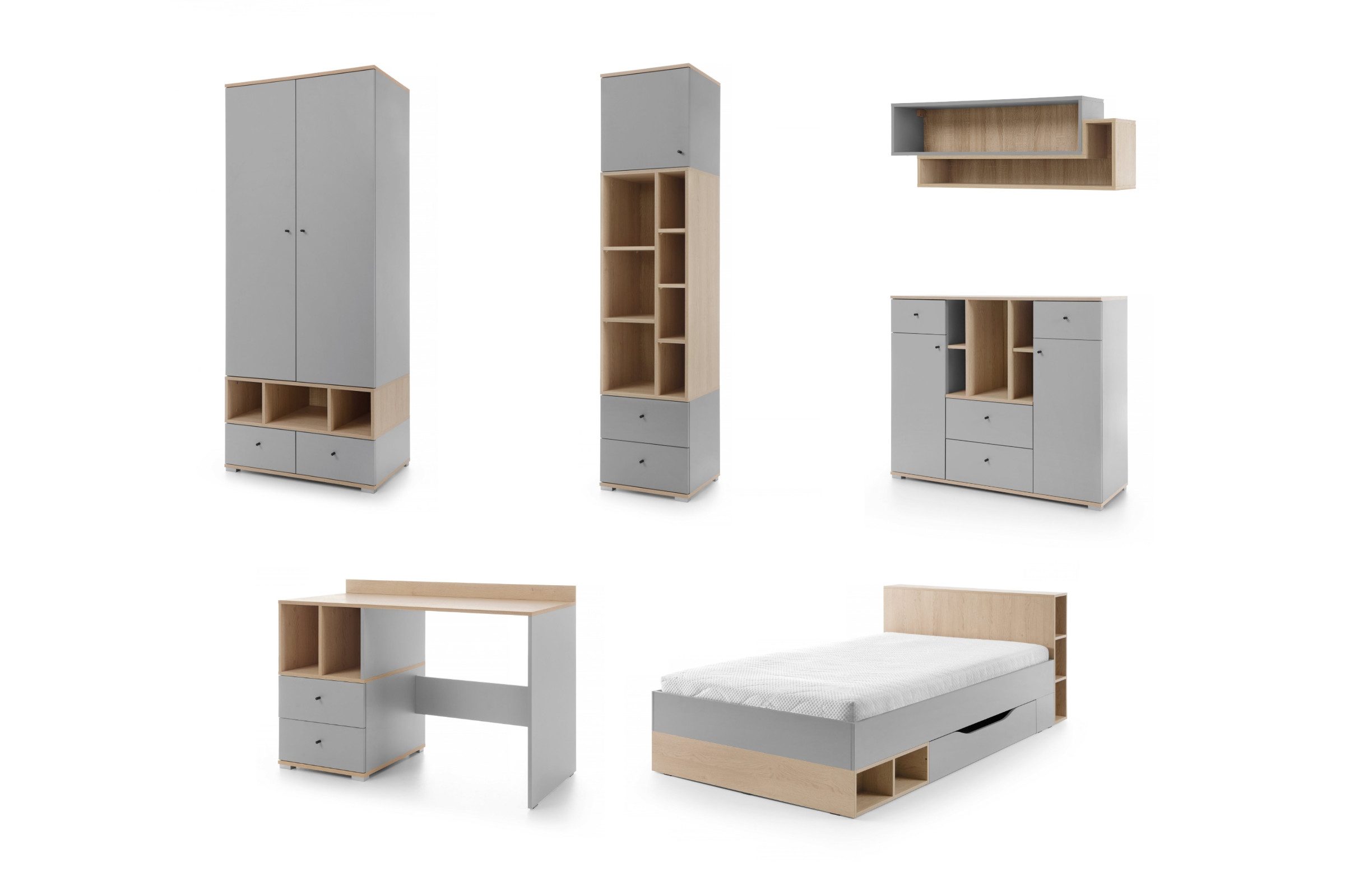 Deine Möbel 24 Jugendzimmer-Set OLAF A Kinderzimmer-Set Kindermöbel für Kin günstig online kaufen