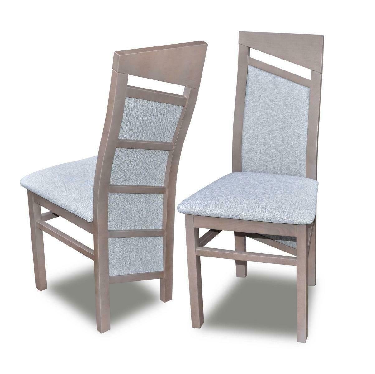 JVmoebel Stuhl, Designer Stoff Gastro Set Esszimmer Polster Textil Sessel 4x Stuhl Stühle Holz