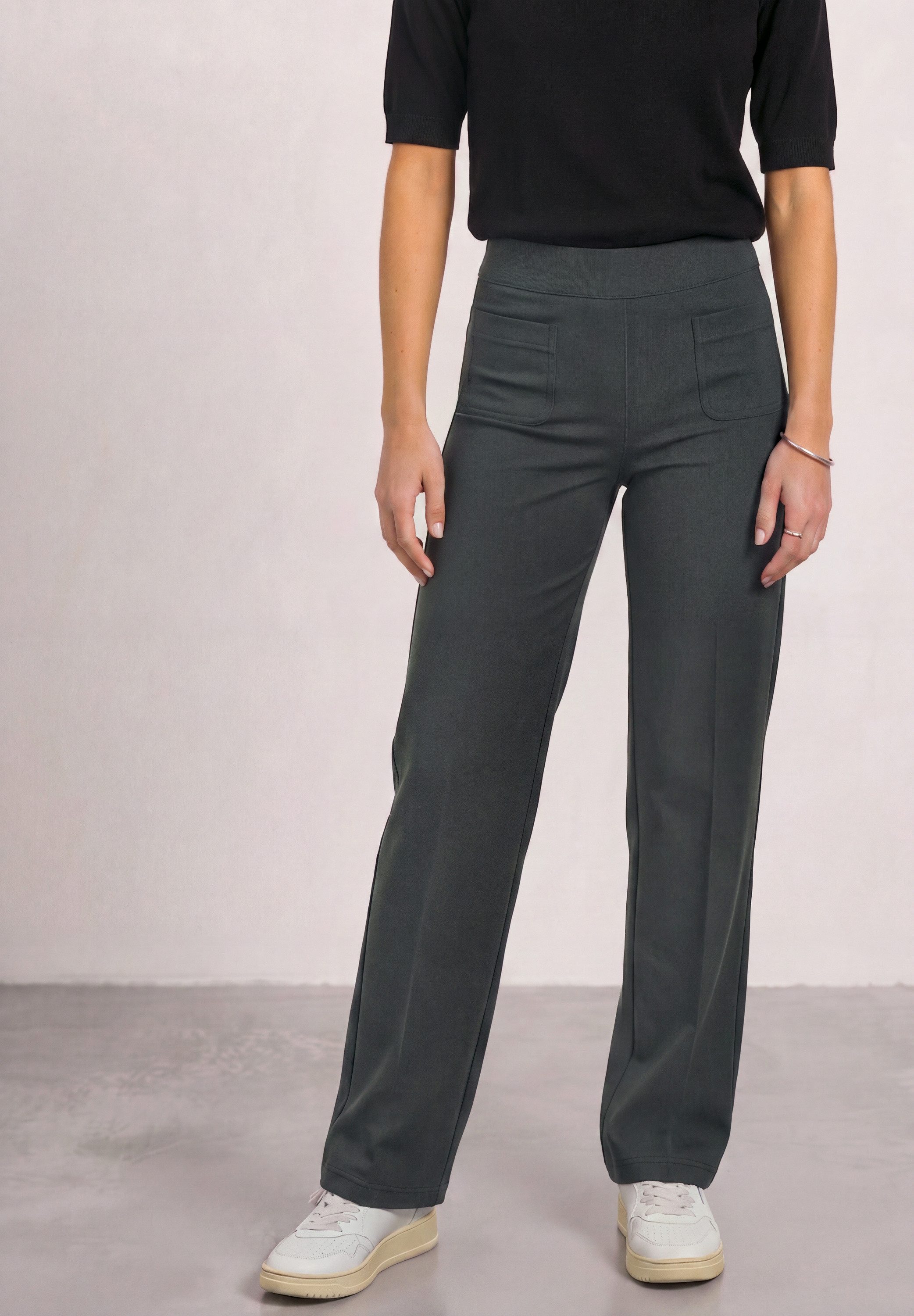 STREET ONE Jerseyhose High Waist