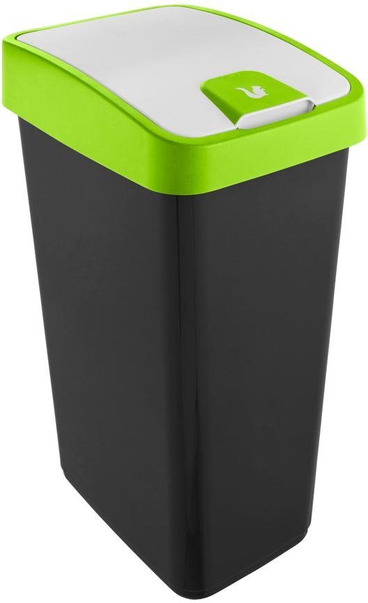 keeeper Mülleimer magne, Abfallbehälter mit Flip-Deckel, 40 x 30 x 61,5 cm, 45 l, komfortabler Soft-Touch-Point, Made in Europe