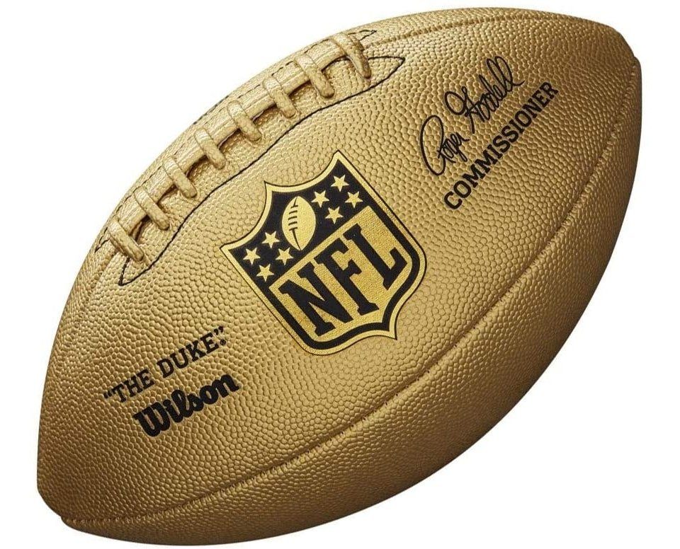 Metallic Wilson Football Gold Edition Duke