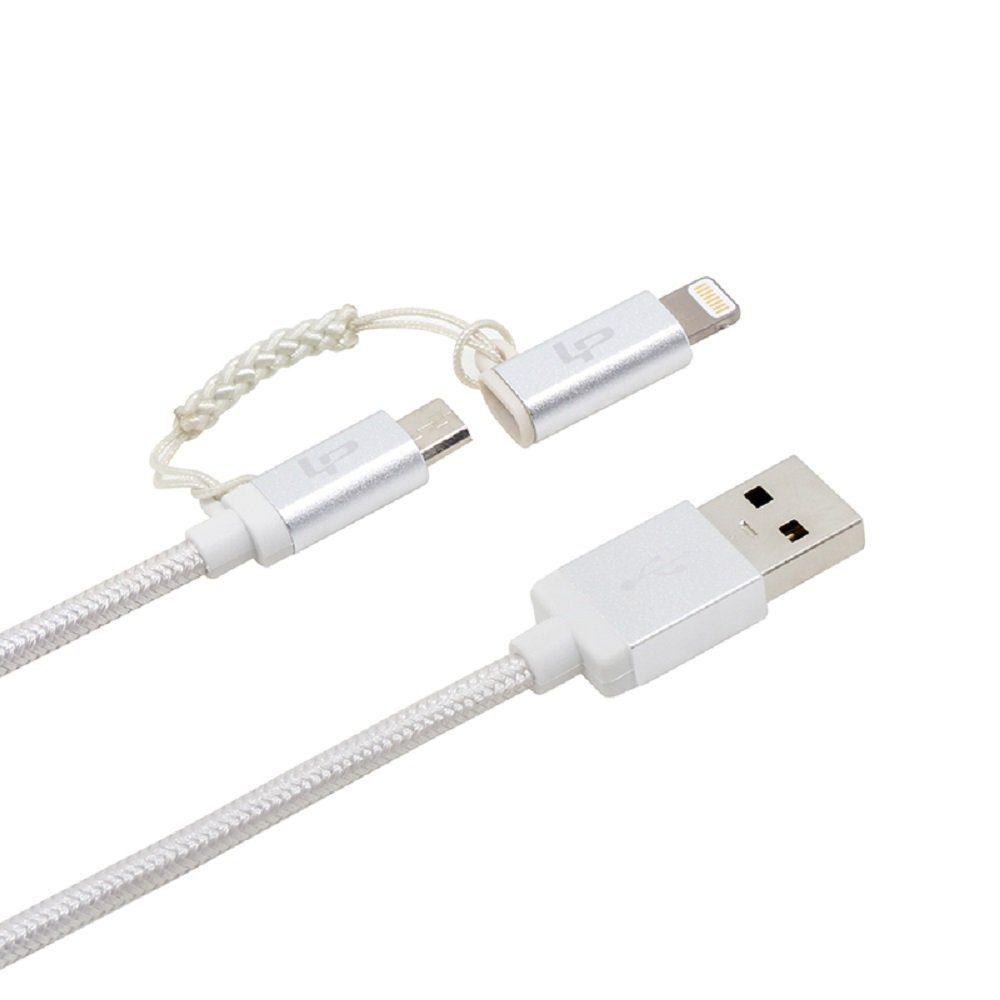 Onestyle 2in1 Daten-Ladekabel Lieferumfang: 2 Stück Smartphone-Kabel, Datenkabel Lightning und Micro-USB