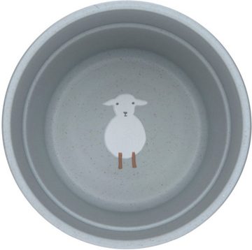 LÄSSIG Kindergeschirr-Set Tiny Farmer, Sheep/Goose Blue (4-tlg), 1 Personen, Polypropylen, Zellulose
