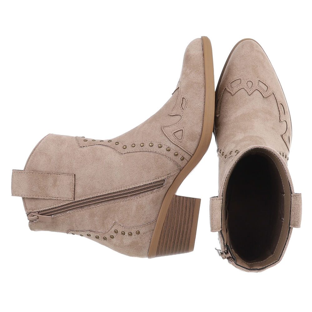 Ital-Design Damen Cowboyboots Western Westernstiefelette (88812571) Blockab günstig online kaufen