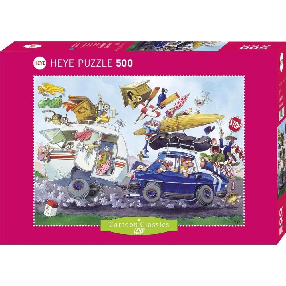 HEYE Puzzle Off On Holiday! Puzzle 500 Teile, 500 Puzzleteile
