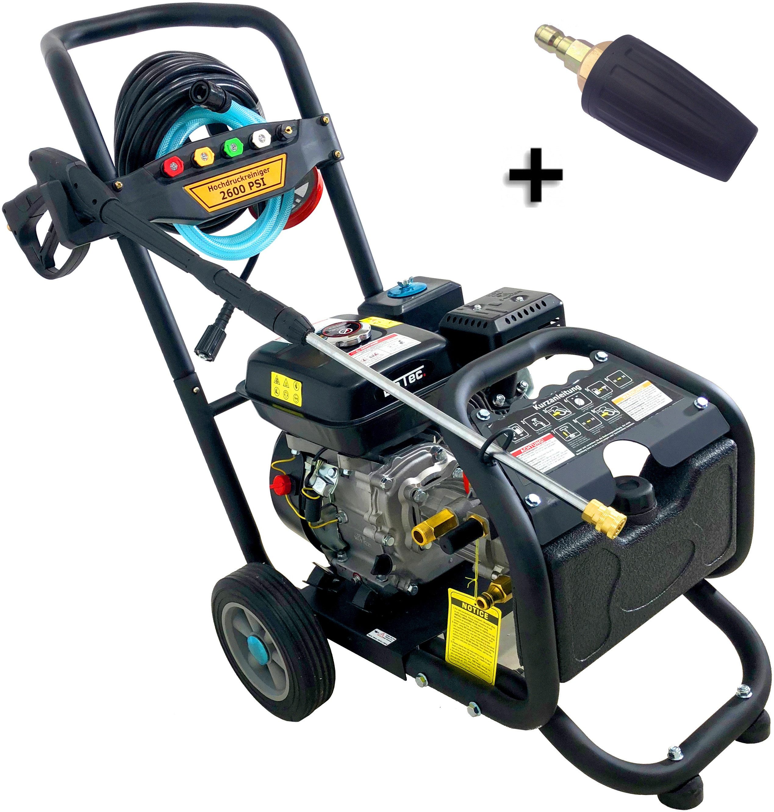 DeTec. Hochdruckreiniger 7 PS max. 170 bar inkl. Dreckfräse, Fördermenge max: 540,00 l/h