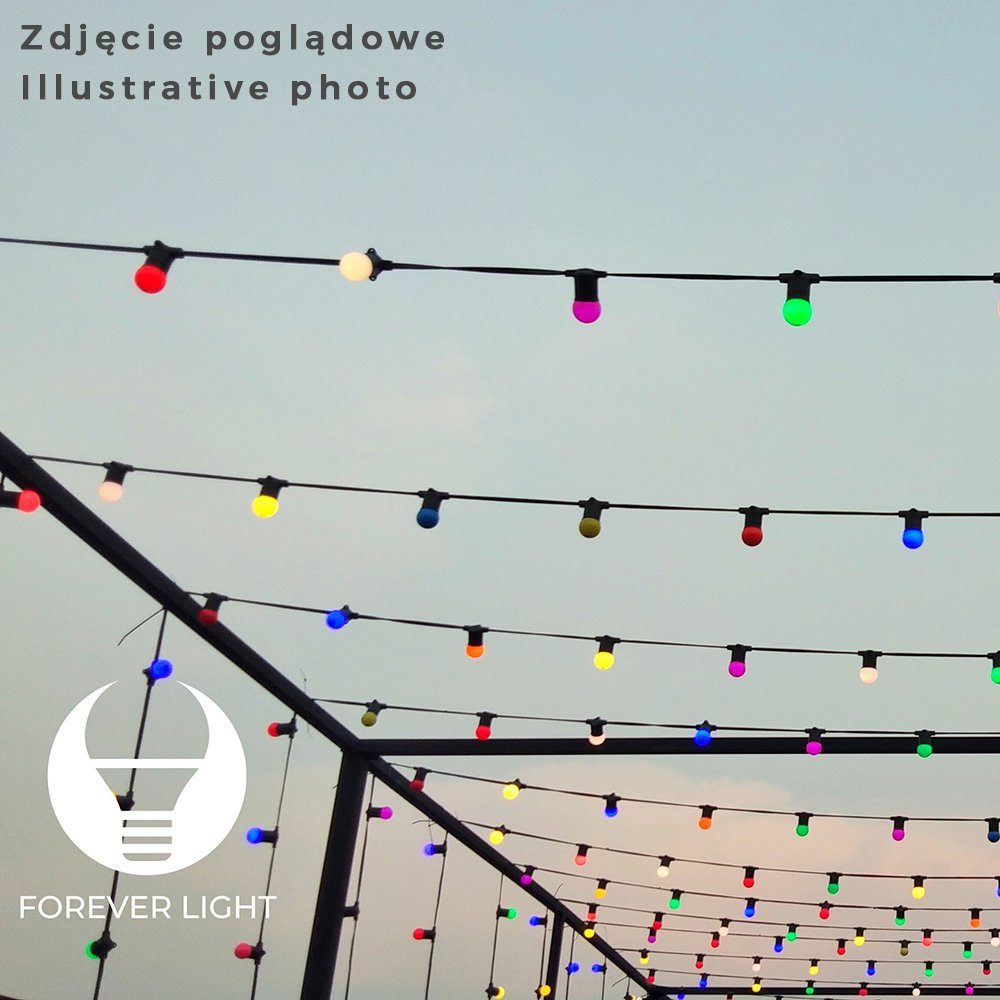 Forever Light LED-Leuchtmittel 2W LED E27 G45 Glühbirnen LED Beleuchtung Farbige Leuchtmittel 230V, 1 St.