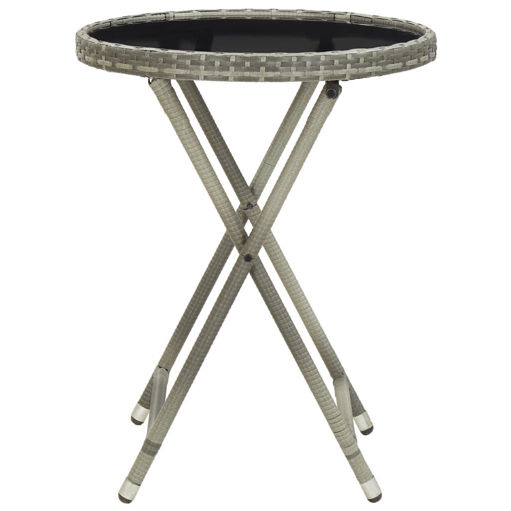 vidaXL Gartentisch Beistelltisch Grau 60 cm günstig online kaufen