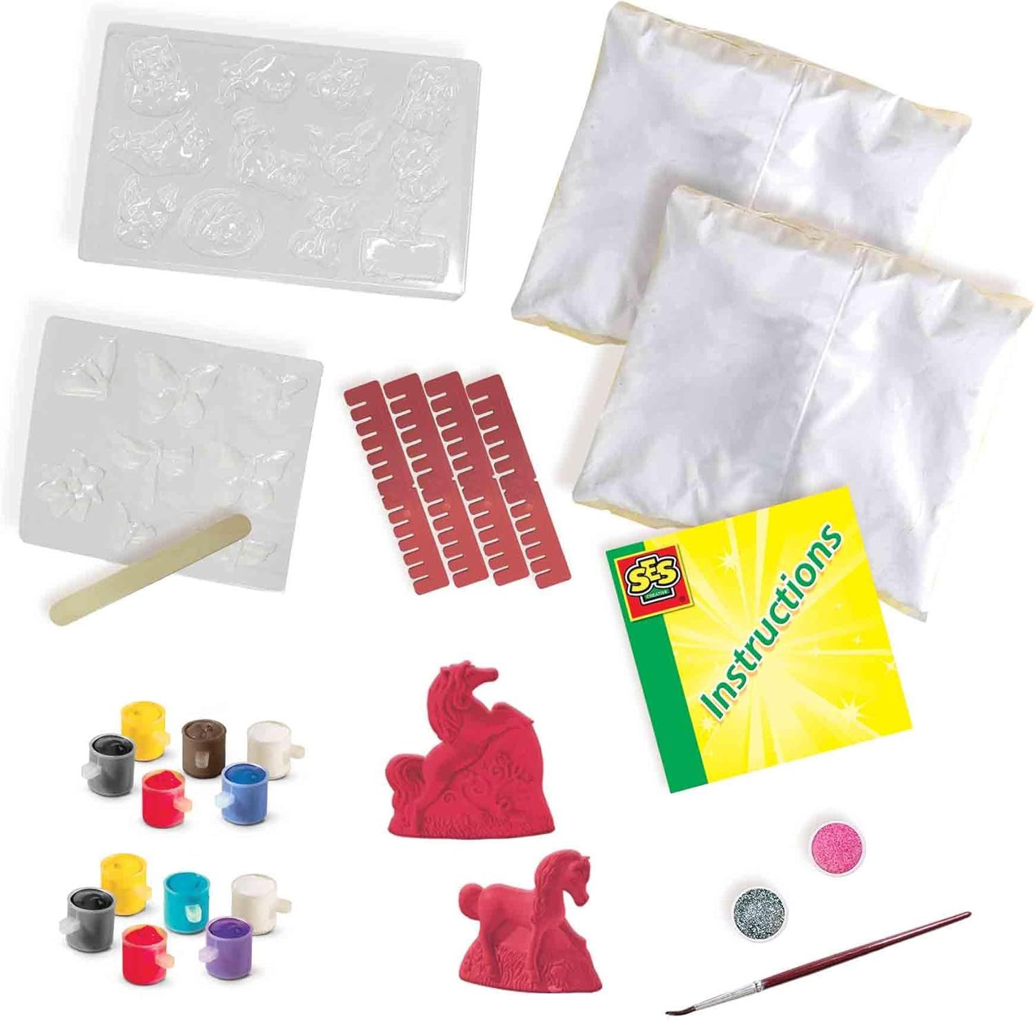 SES Kreativset SES Creative 01288 Gips Gießen 3-in-1 Set