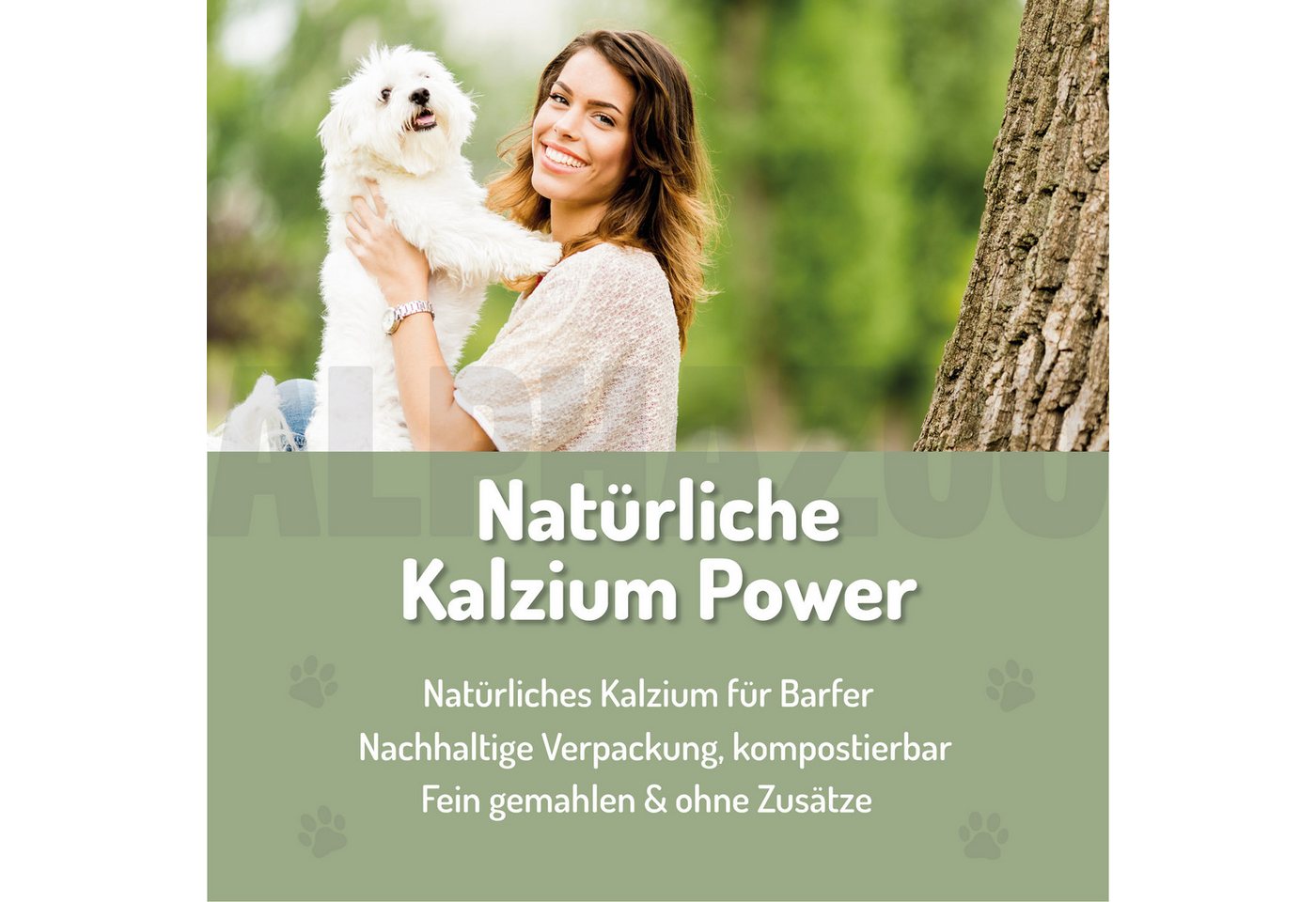 Thumbnail - ALPHAZOO Fellpflege ALPHAZOO Eierschalen Pulver 250g für Hunde, (1-St), Calcium Barf Zusatz I Natürlich Barfen für Knoch...