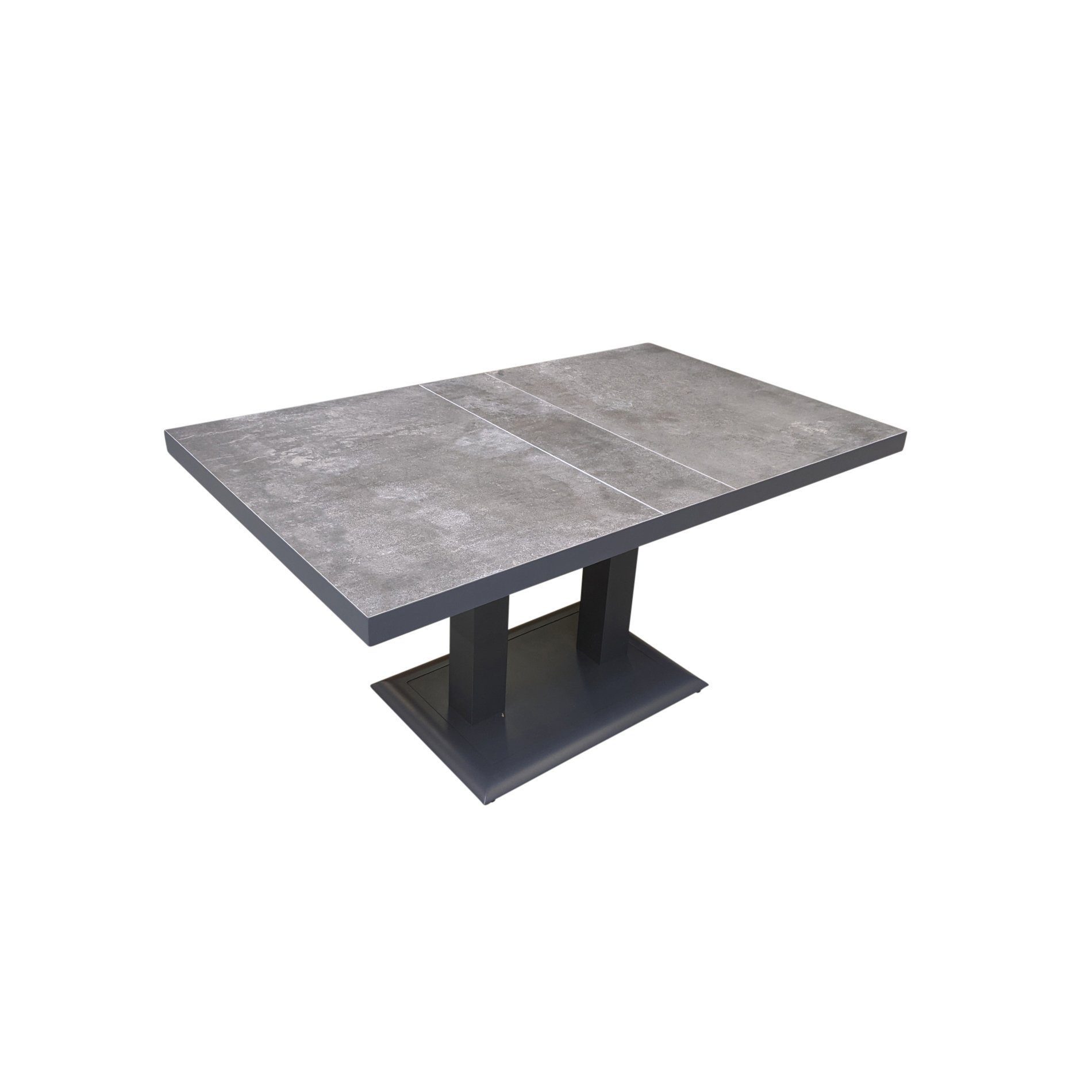 Lesli Living Gartentisch Murcia, Loungetisch/Diningtisch, höhenverstellbar, Aluminium/Keramik