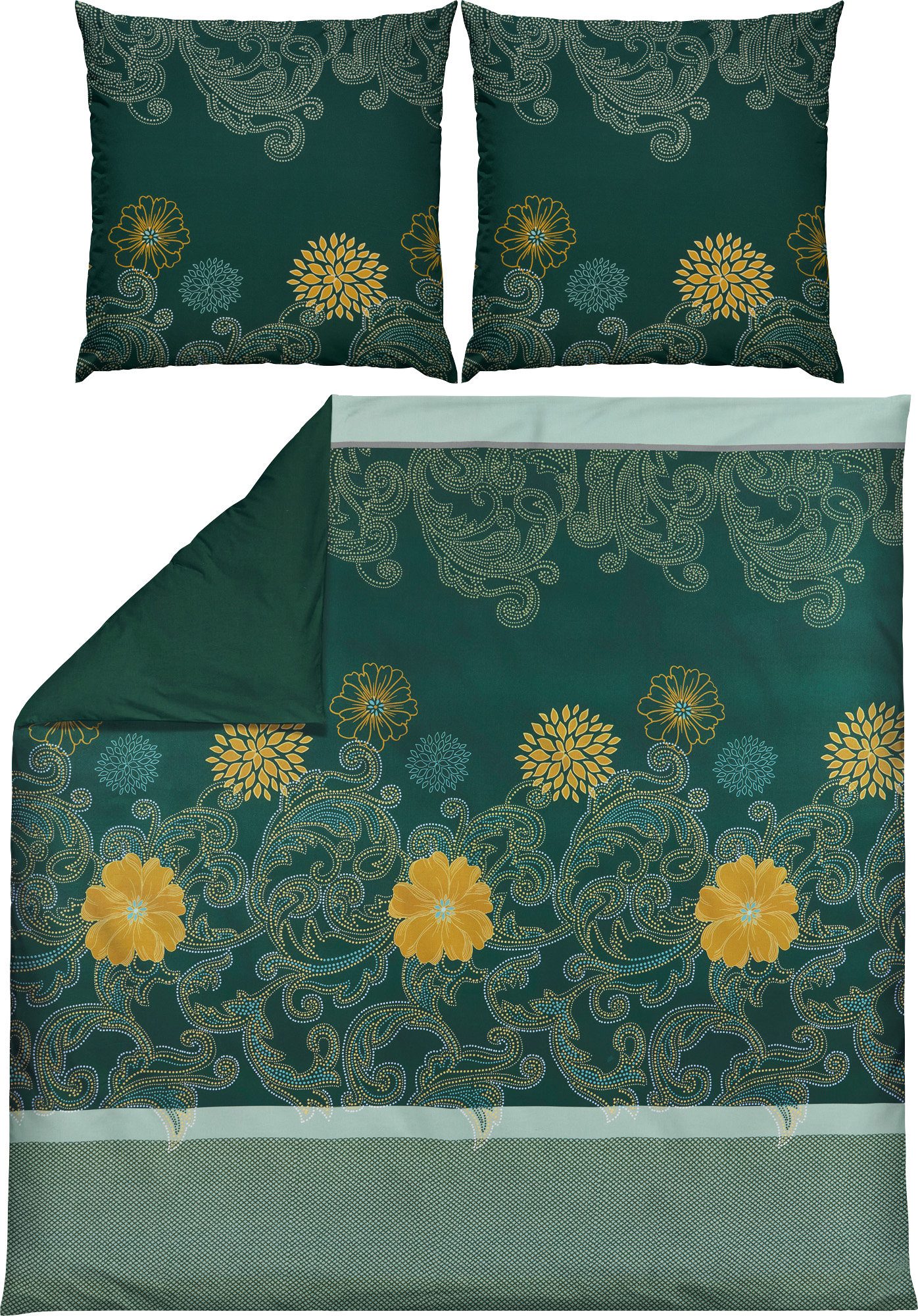 REDBEST Bettwäsche Wendebettwäsche, Mako-Satin, Satin Paisley günstig online kaufen