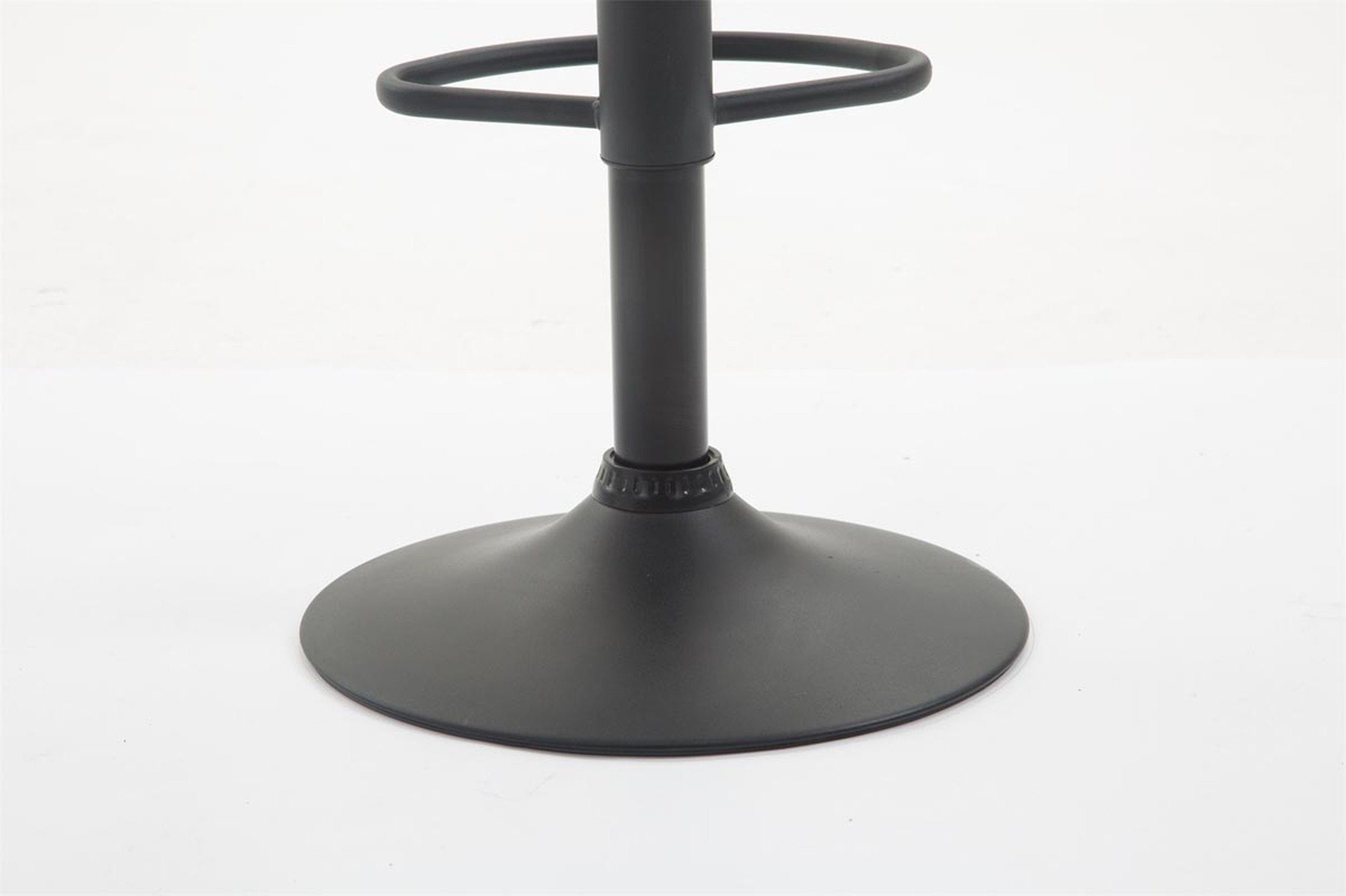 Gestell Hocker & Bragnum - schwarz Küche matt Barhocker bequemer Weiß Theke drehbar), für 360° angenehmer Sitzfläche - mit Fußstütze Metall (Barstuhl TPFLiving Sitzfläche: Kunstleder und Rückenlehne
