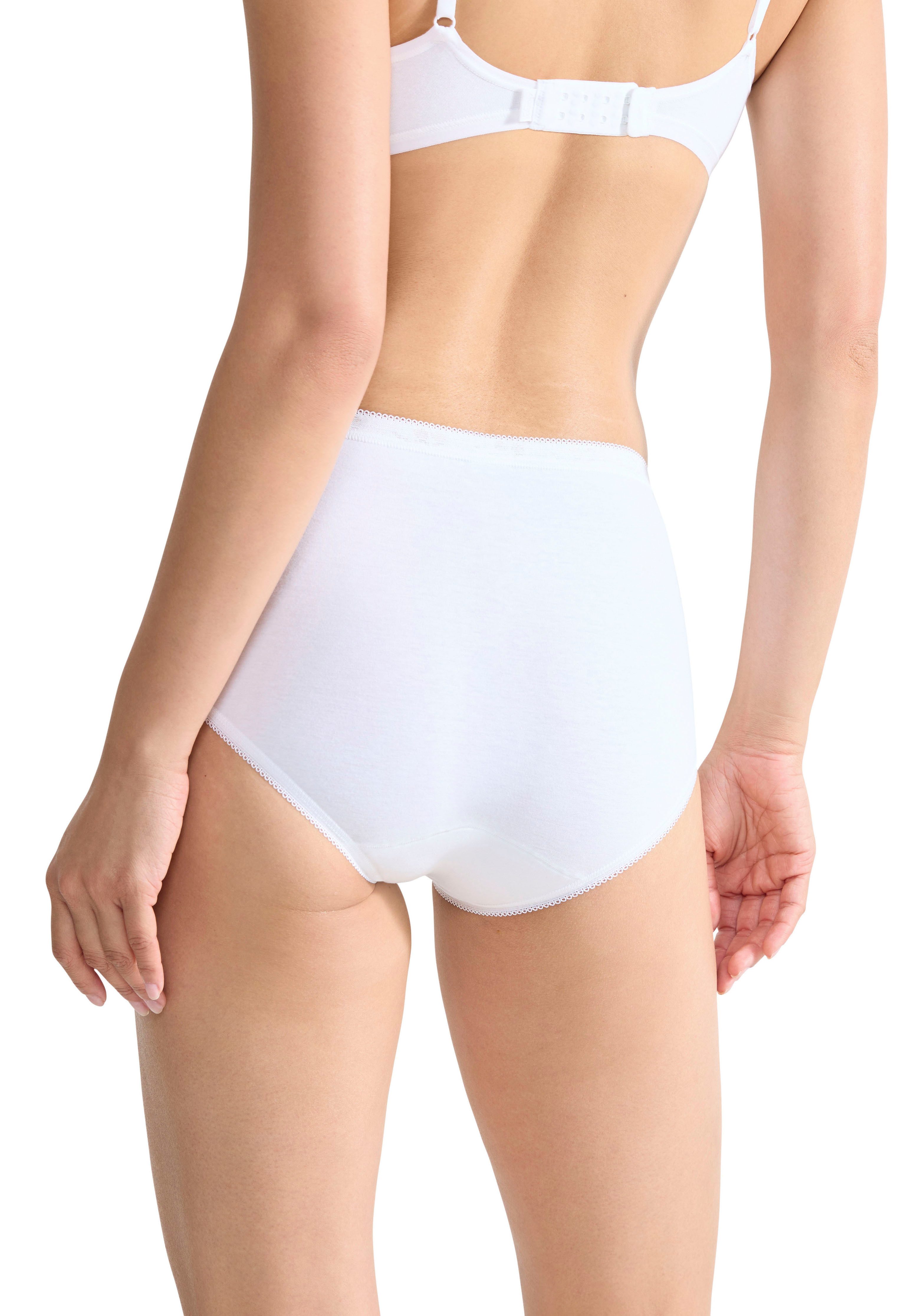 sloggi Midislip Basic+ (3er Pack) Baumwolle, klassischer Stil, bequem, mittelhoher Bund, Softnähte