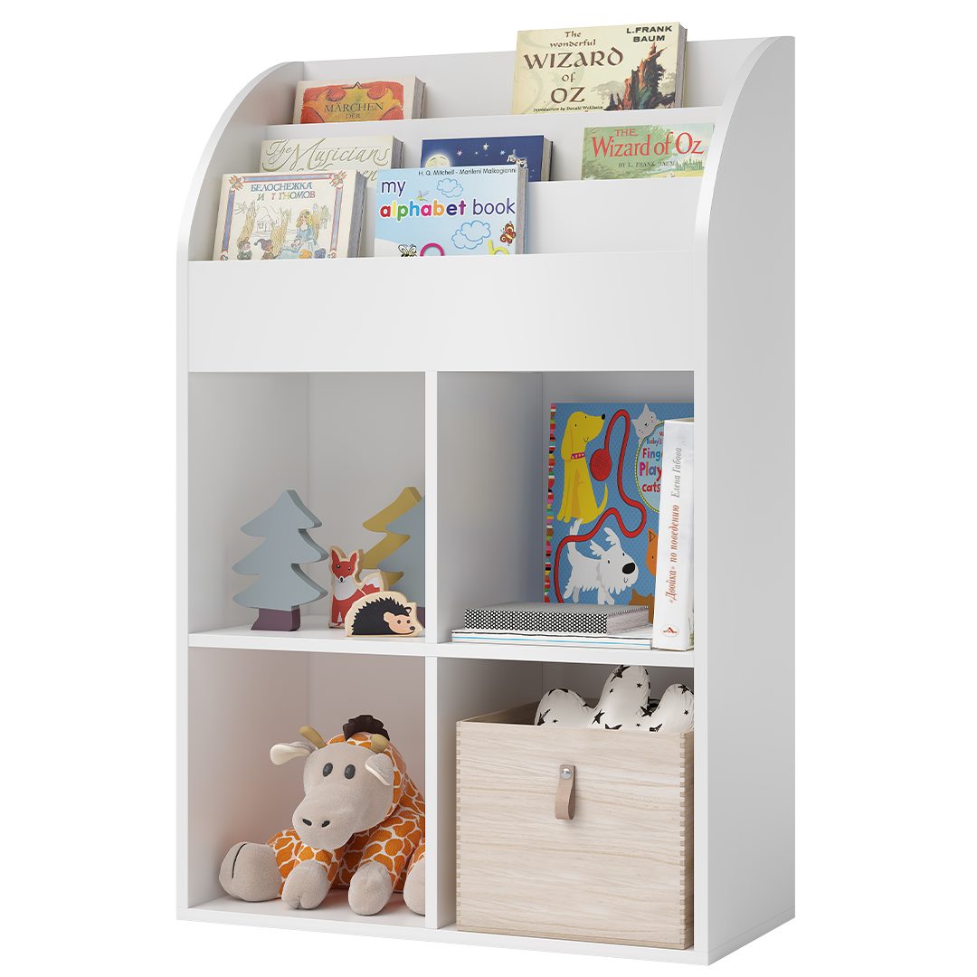 Bellabino Kinderregal Koro, weiß, 3 Fächer günstig online kaufen