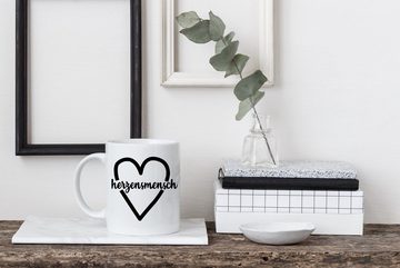 Couples Shop Tasse Herzensmensch Lieblingsmensch Kaffeetasse Geschenk Freundin, Keramik, mit trendigem Motiv