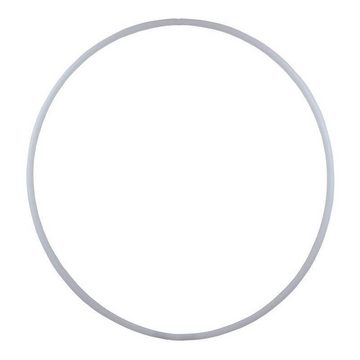 Hoopomania Hula-Hoop-Reifen Faltbarer Hula Hoop Rohling, 25er Rohr, Ø 110cm, Weiss