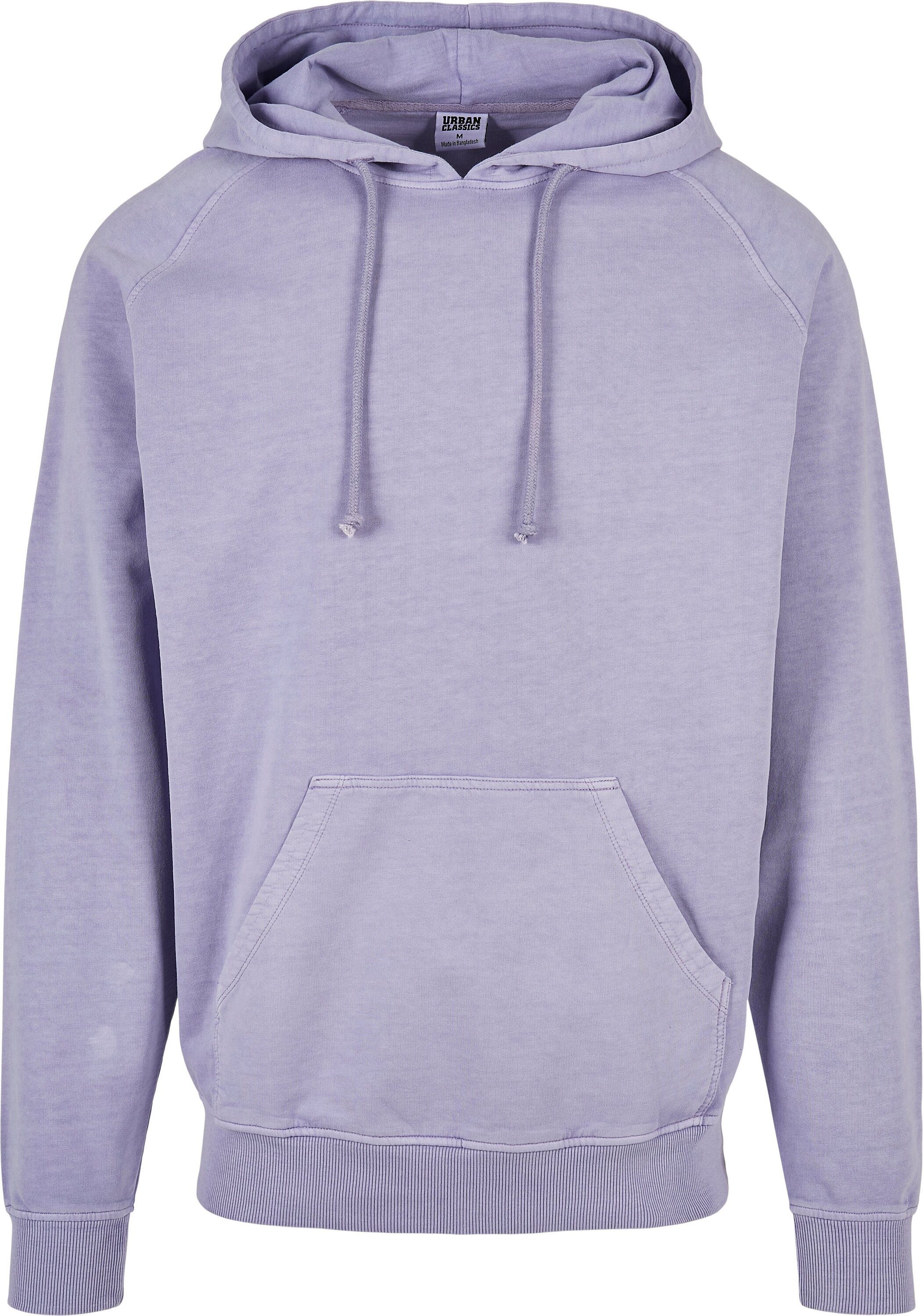 URBAN CLASSICS Sweater Herren Overdyed (1-tlg) lavender Hoody