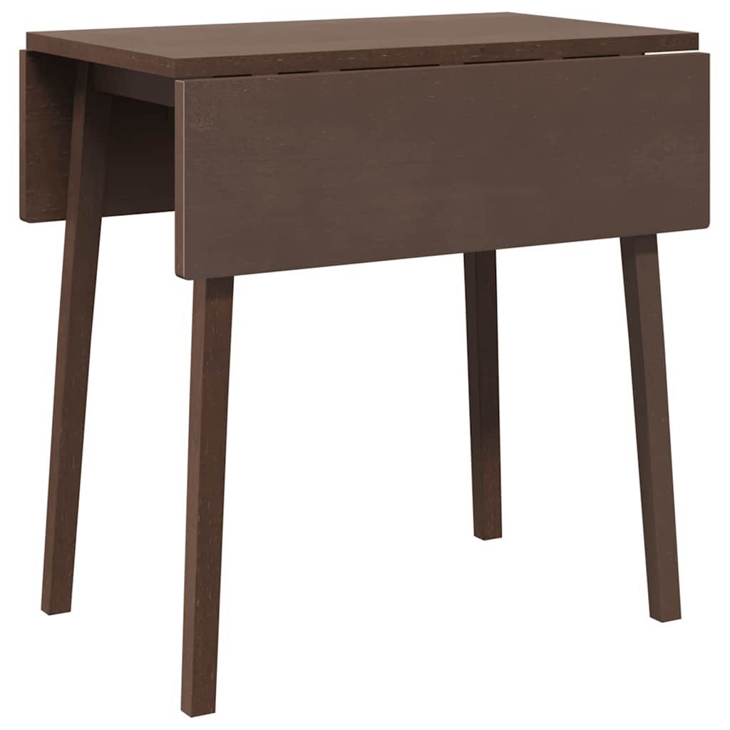 vidaXL Esstisch Esstisch Braun Massivholz Gummibaumholz günstig online kaufen