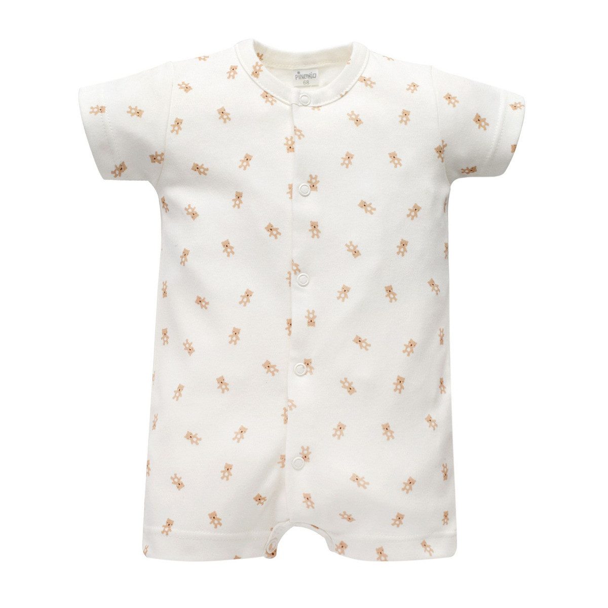 PINOKIO Spieler Teddybär Unisex Kinder Sommerstrampler, Einteiler, Babyanzug, Kurzarm-Strampler, Overall