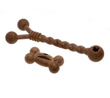 Comfy Spielknochen Ecomfy - Strong Dog Wood Twister Hundespielzeug, 30 cm, aus Recyceltem Holz