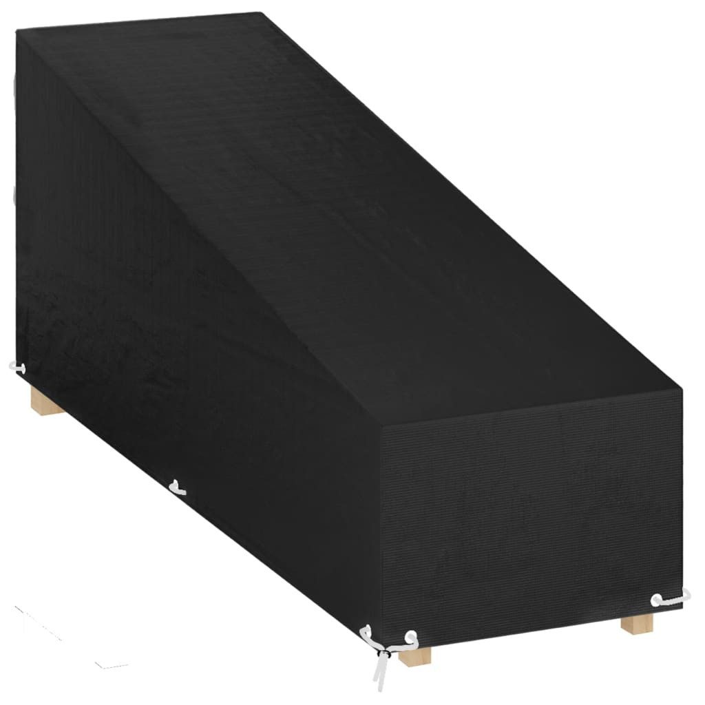 vidaXL Gartenmöbel-Schutzhülle Abdeckung für Sonnenliege 12 Ösen 205x75x4070 cm Polyethylen