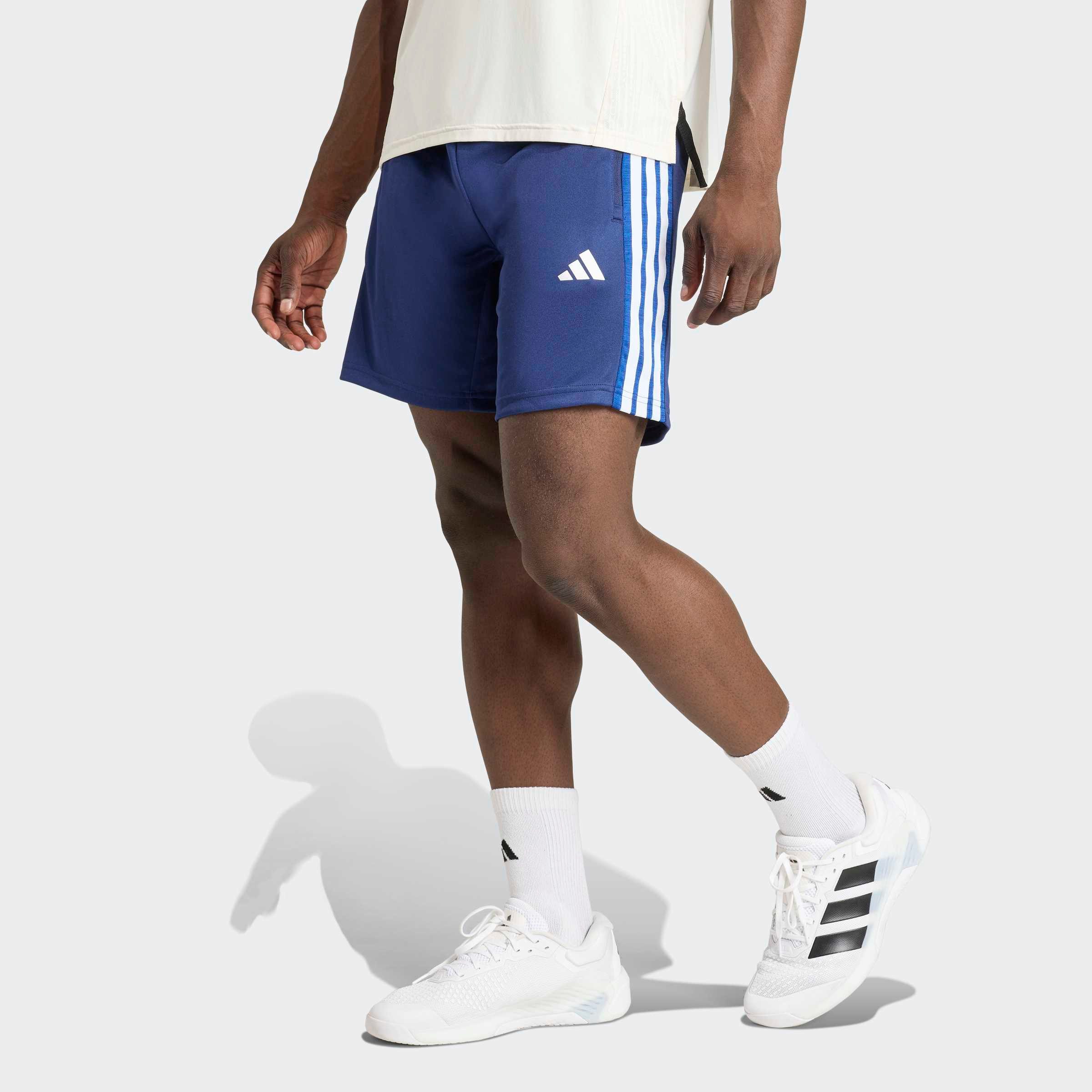 adidas Performance Shorts WORKOUT ESSENTIALS ALL-SET 3-STRIPES KNIT (2-tlg) für sportliche Aktivitäten, mit normal-weiter Passform, aus Polyester
