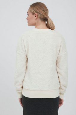 OXMO Rundhalspullover OXAnnica Teddy Pullover mit Rundhalsausschnitt