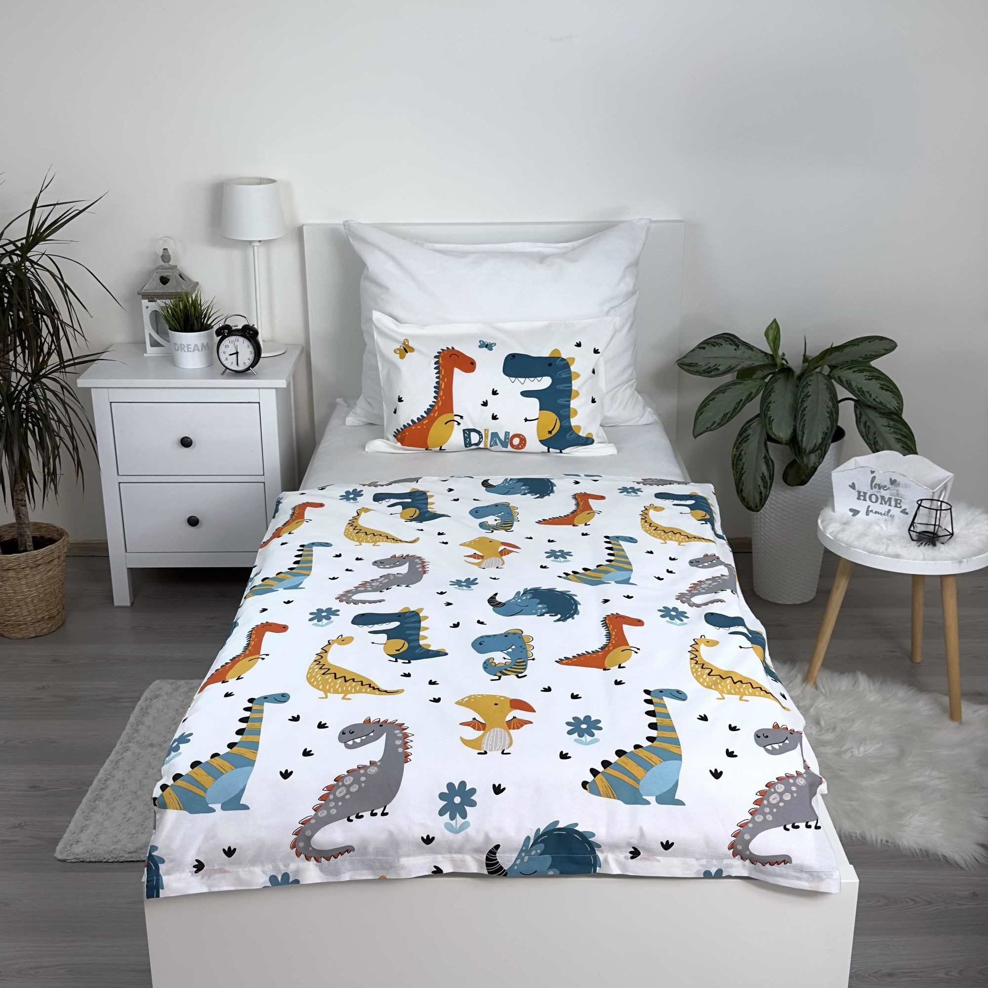 Jerry Fabrics Babybettwäsche Dino World Baby Bettwäsche-Set 100 x 135 cm, 1 günstig online kaufen