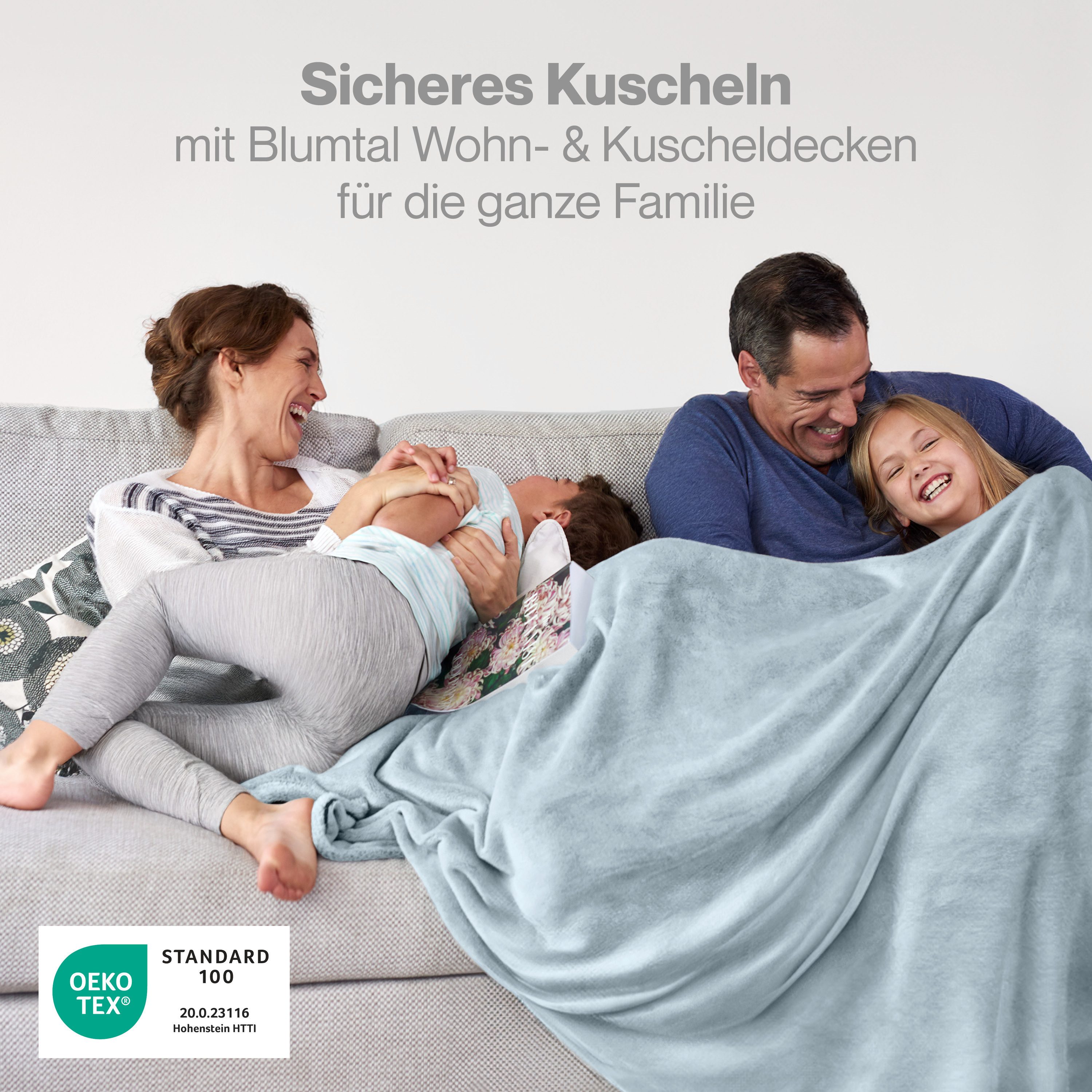 Wohndecke Kuschelige Fleecedecke, Oeko-Tex zertifizierte Decke, günstig online kaufen