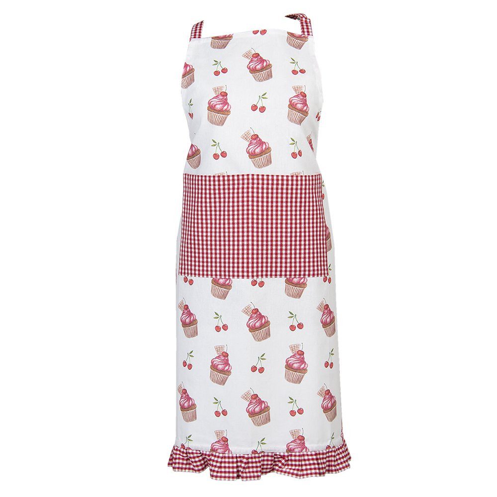 Clayre & Eef Kochschürze Clayre & Eef Kochschürze Cupcake Kawaii Baumwolle 70x85 cm