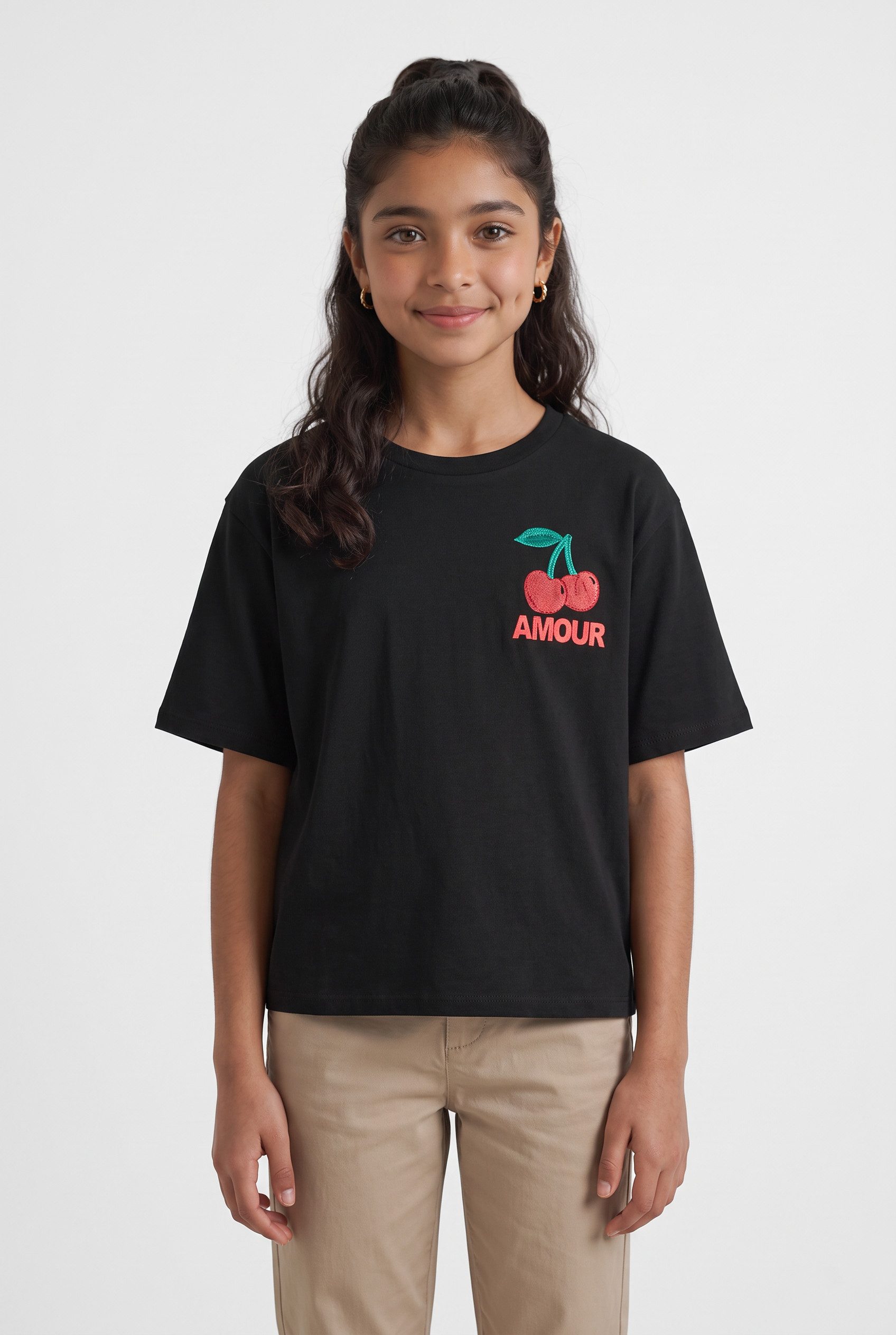 Name It Rundhalsshirt NKFLEAIH SS NREG TOP PS Baumwolle, regular fit
