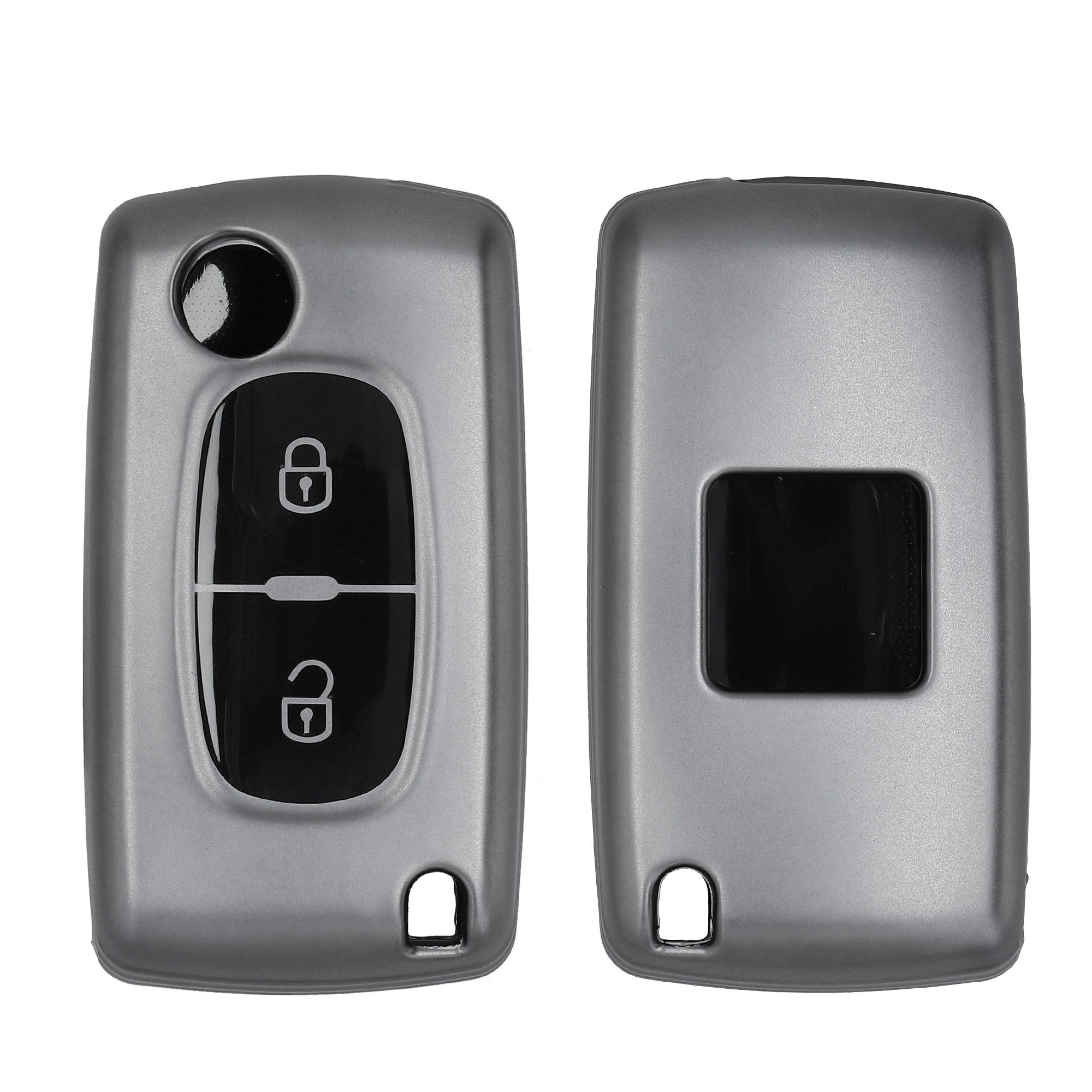kwmobile Schlüsseltasche Autoschlüssel Hülle für Peugeot Citroen,  Schlüsselhülle Schlüssel Case Cover