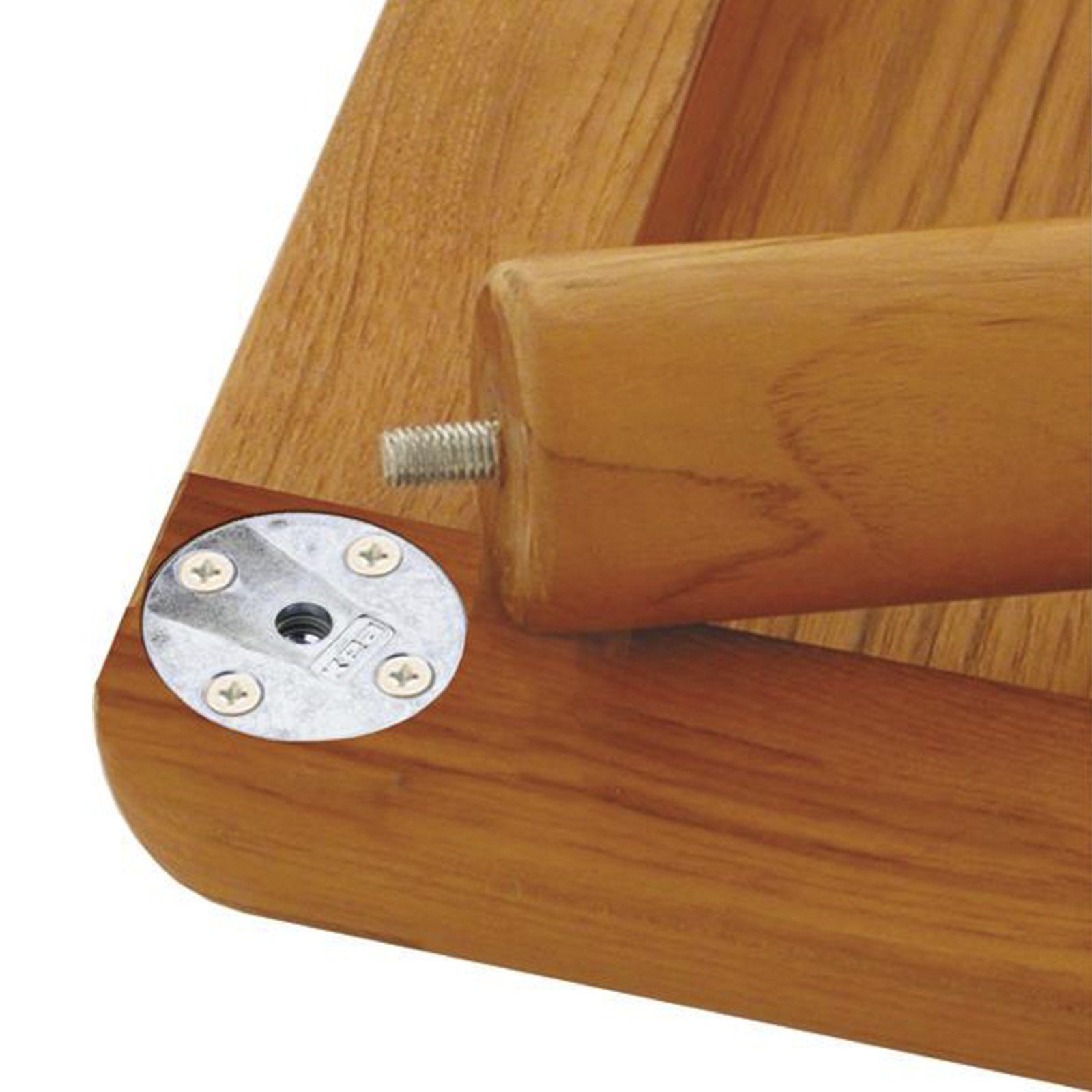 SO-TECH® Möbelbeschlag Gewindeschraube Tischbeinverbinder Tischbein-Beschlag eckig 47,5 47,5 x mm M8 KEA für 4 (4 x Möbelverbinder St)