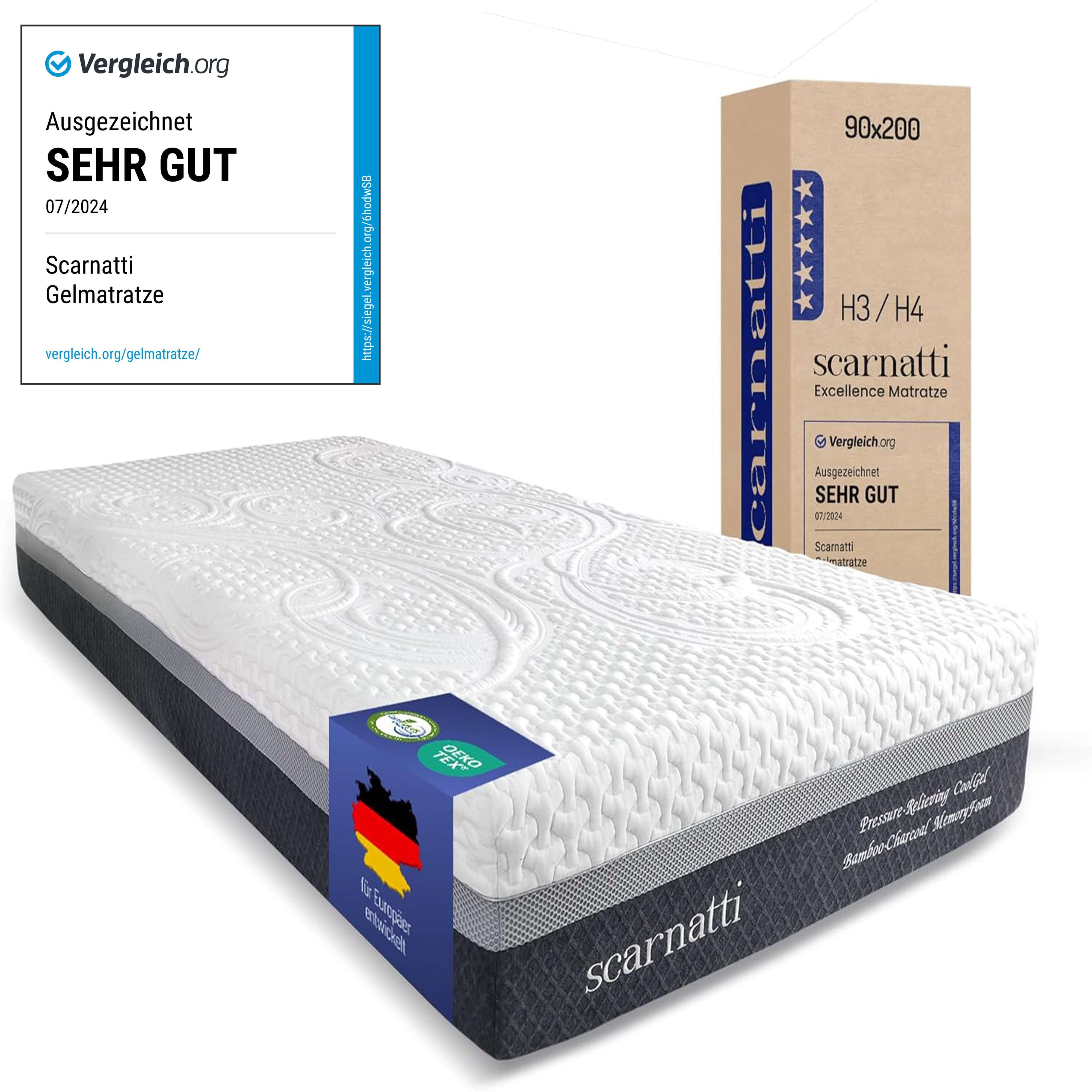 Gelschaummatratze Scarnatti™ Kaltschaummatratze 7-Zonen - 18cm günstig online kaufen