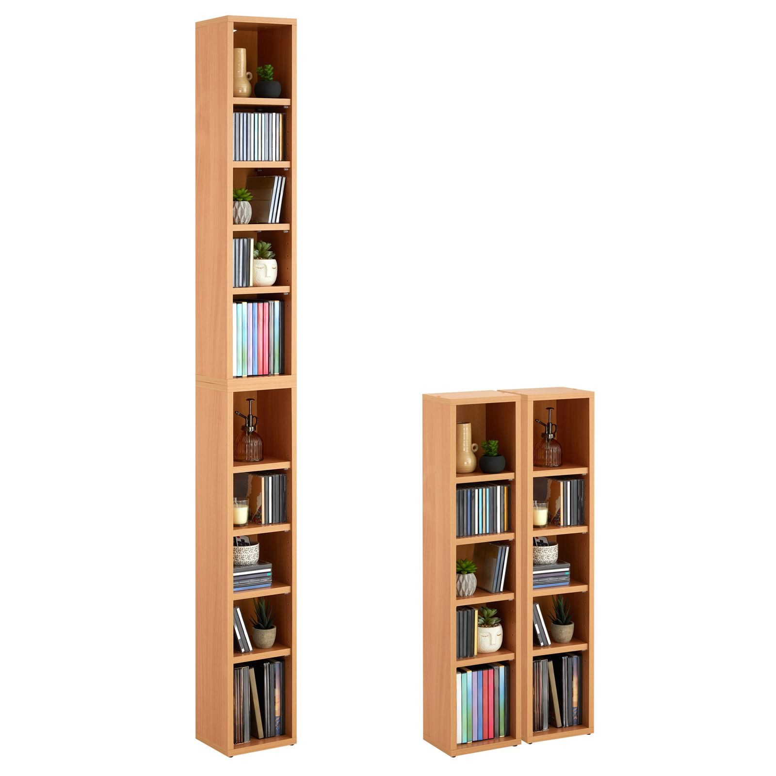 CARO-Möbel CD-Regal CHART, Medienregal aus 2 Modulen, Medien Aufbewahrung b günstig online kaufen