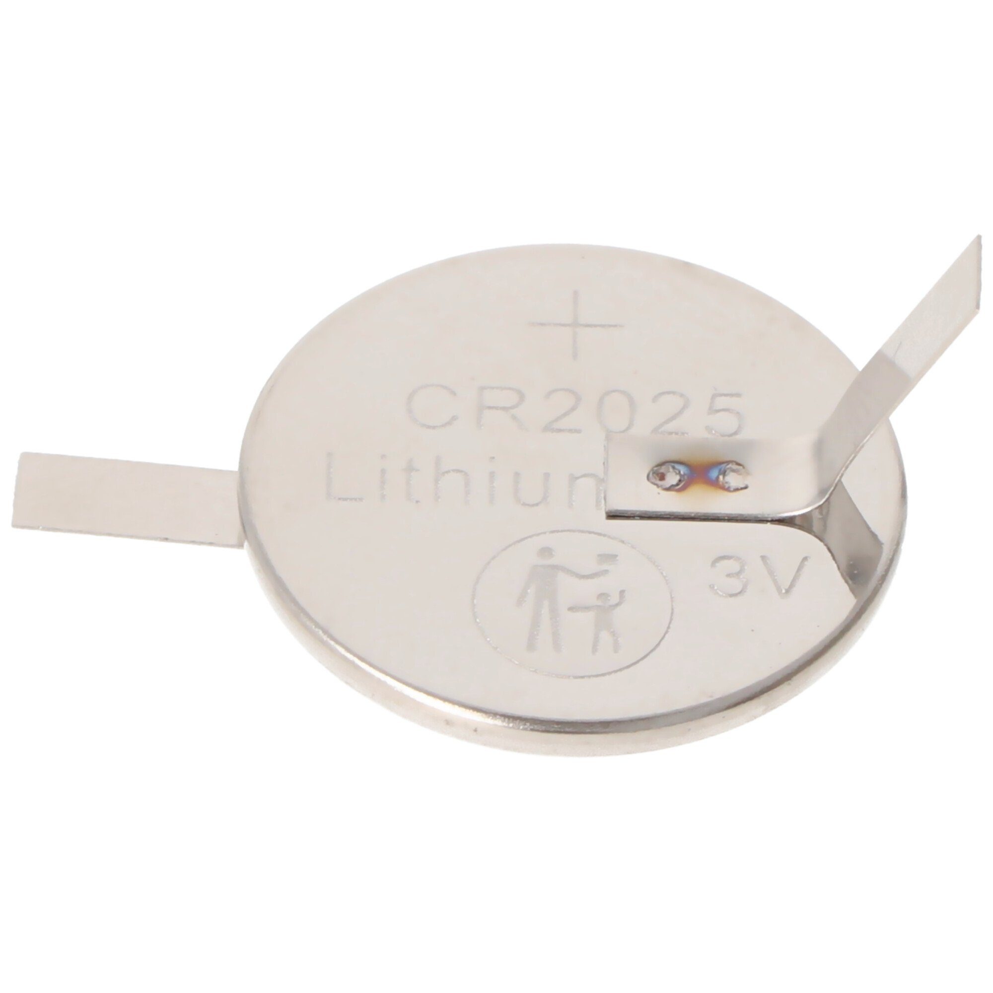 Batterie AccuCell (3,0 Z-Form Marken V) Lithium mit in CR2025 Batterie, Lötfahnen