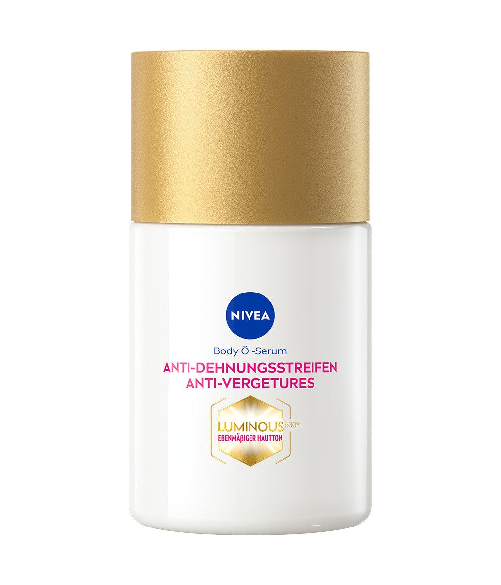 Nivea Körperöl Anti-Dehnungsstreifen Body Öl-Serum mit LUMINOUS 630® 100ml Packung, 1-tlg., Luminous630®