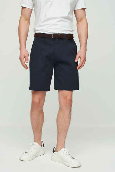 Next Chinoshorts Straight Fit Chinoshorts mit Gürtel (2-tlg)