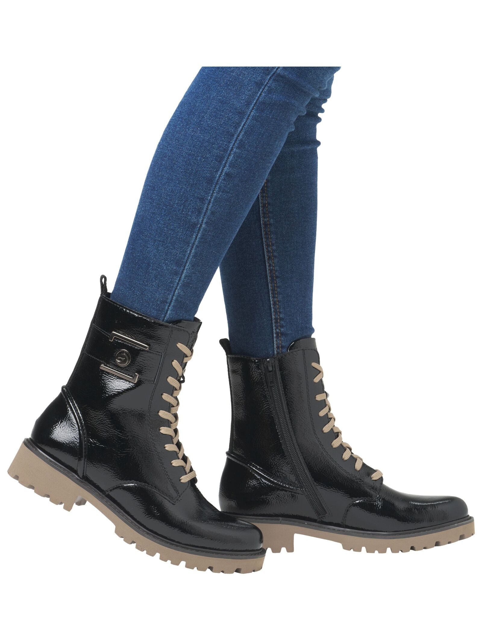 Remonte Remonte Stiefelette Leder Schnürstiefelette