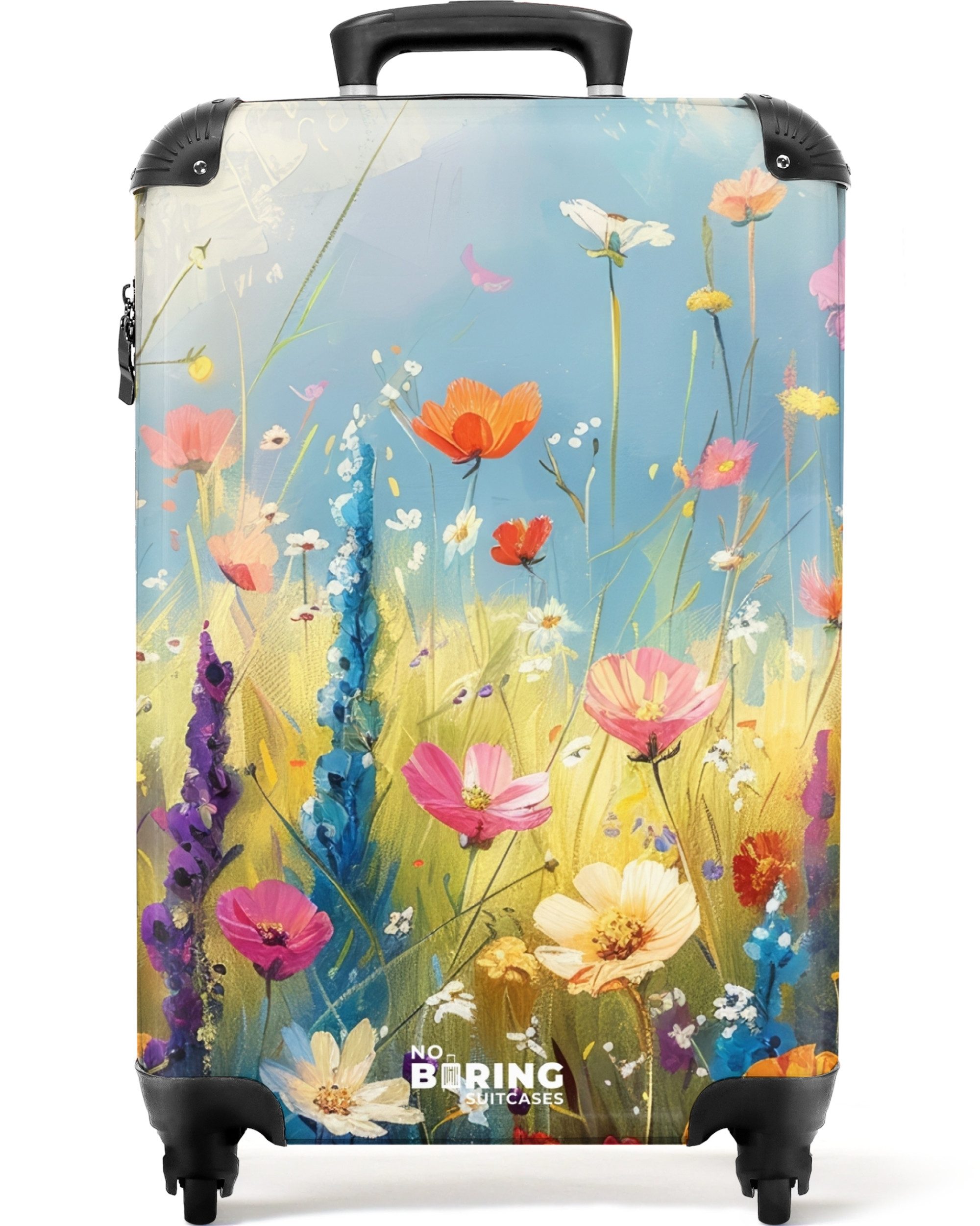 Hartschalen-Trolley Bunte Blumen 55x35x20cm