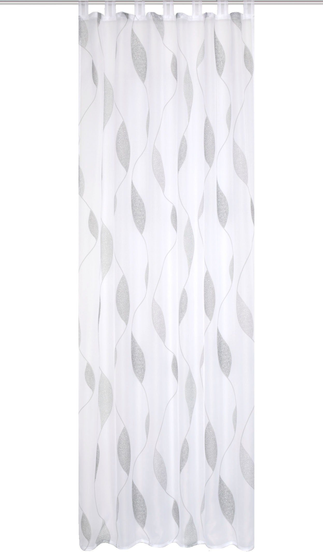 HOME WOHNIDEEN Gardine PAOLO (1 St), Schlaufen, halbtransparent, Voile, halbtransparent