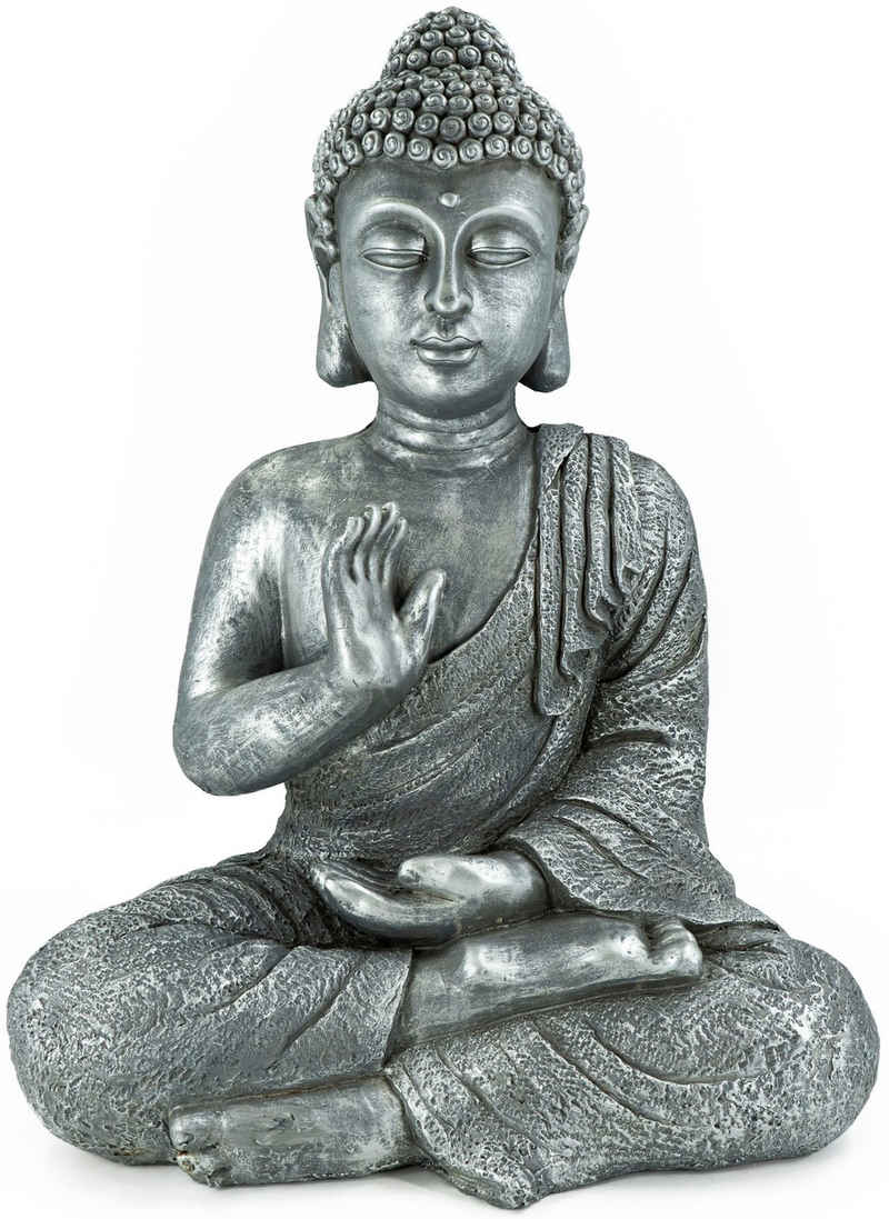 NOOR LIVING Buddhafigur Buddha, sitzend, Hand vorm Körper (1 St)
