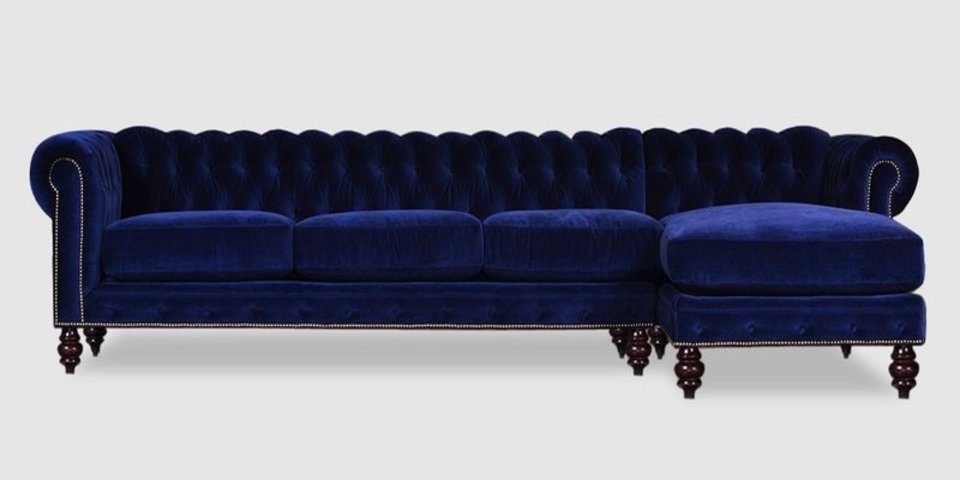 JVmoebel Ecksofa, Chesterfield 7 Sitzer Design Sofa Couch 400 cm