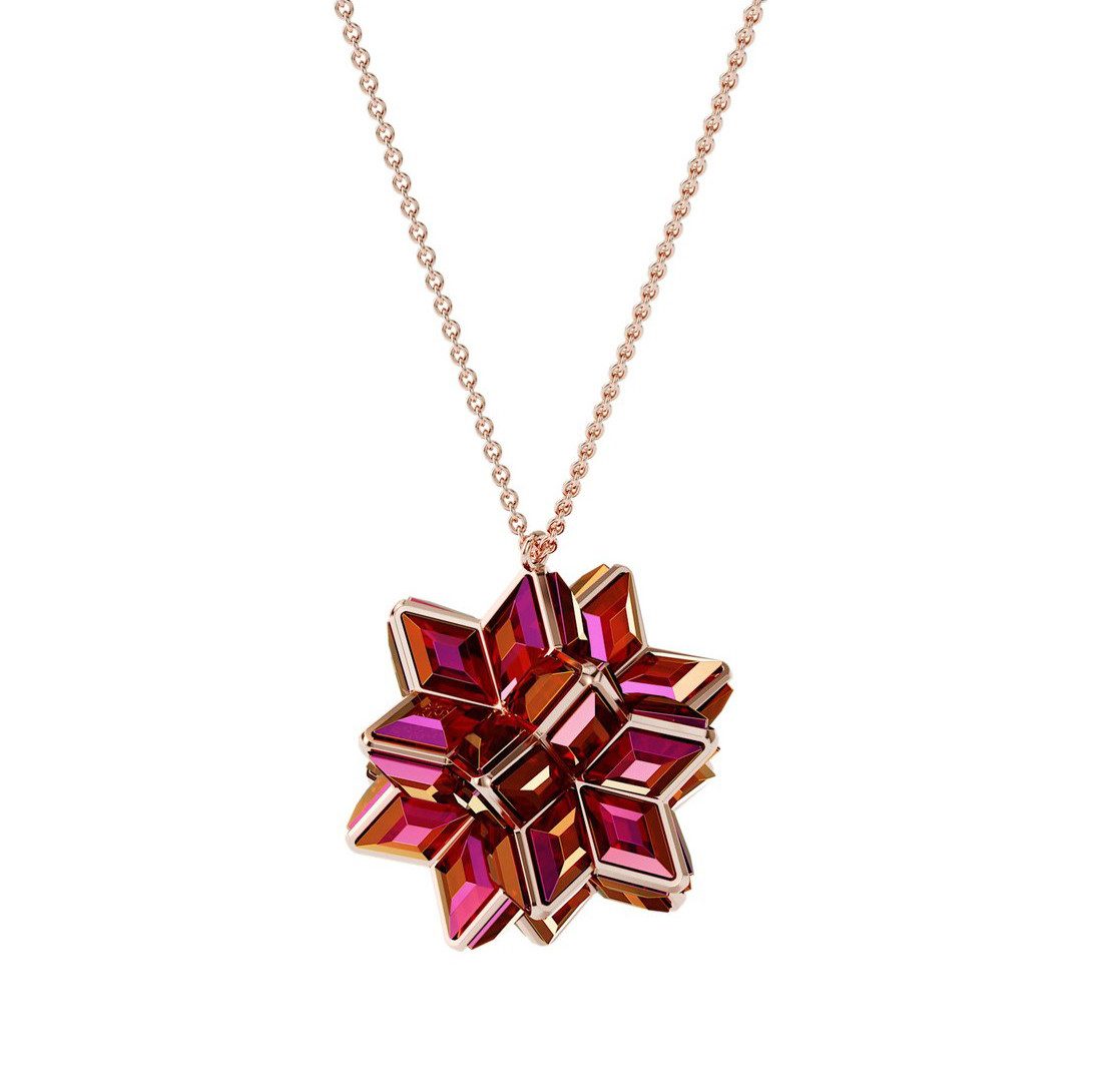 Swarovski Kette mit Anhänger Curiosa ro...