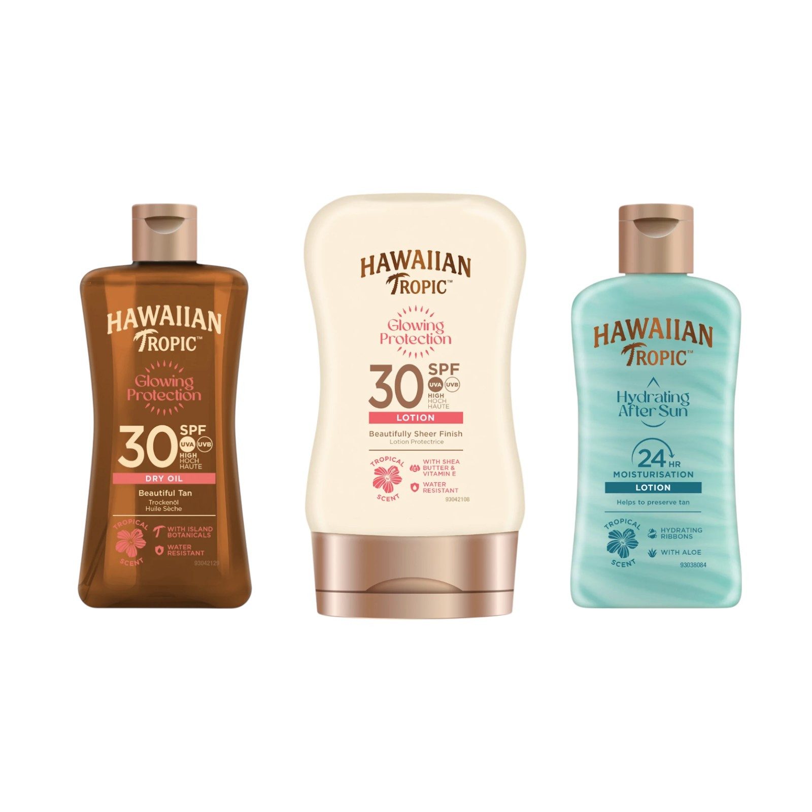 Hawaiian Tropic Selbstbräunungscreme Hawaiian Tropic Reisegröße Set, 3-teilig, 3-tlg.
